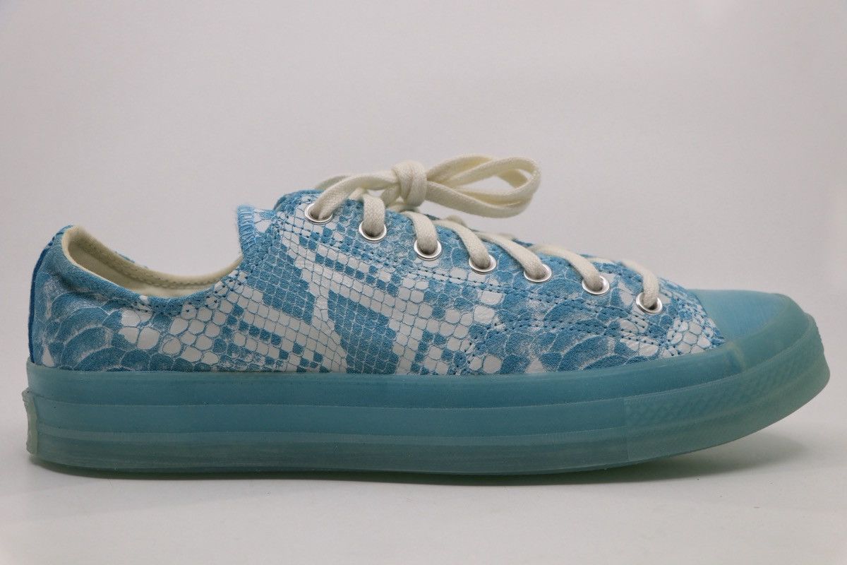 Converse × Golf le Fleur Size 12 - Converse Golf Wang x Chuck 70 Low Blue Python Size US 12 / EU 45 - 1 Thumbnail