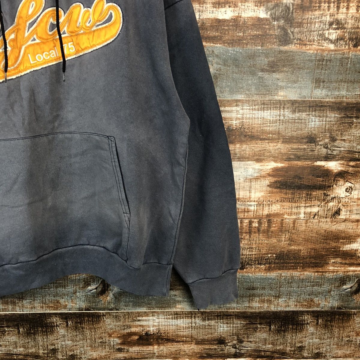 Vintage UFCW faded Grey Hoodie #A1388 Size US L / EU 52-54 / 3 - 8 Thumbnail