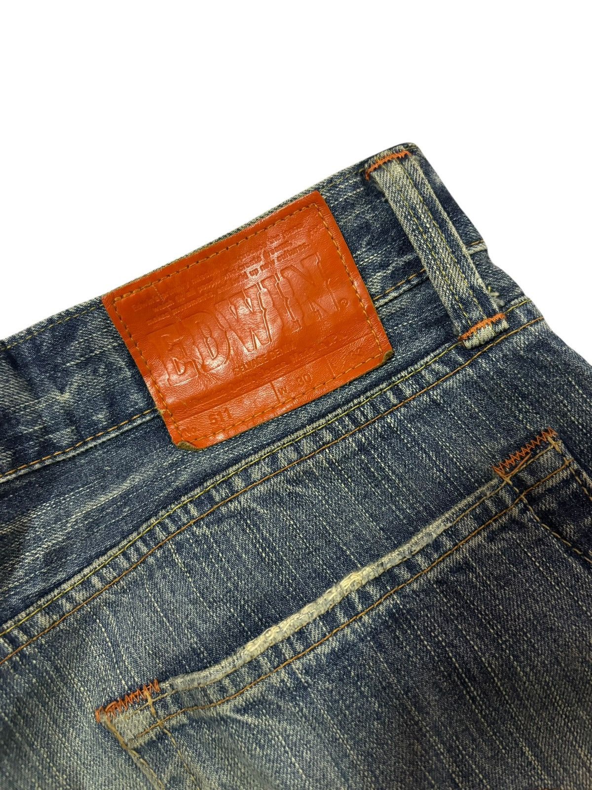 Edwin Vtg Edwin Japan 511 Grunge Distressed Jeans Size US 32 / EU 48 - 9 Thumbnail