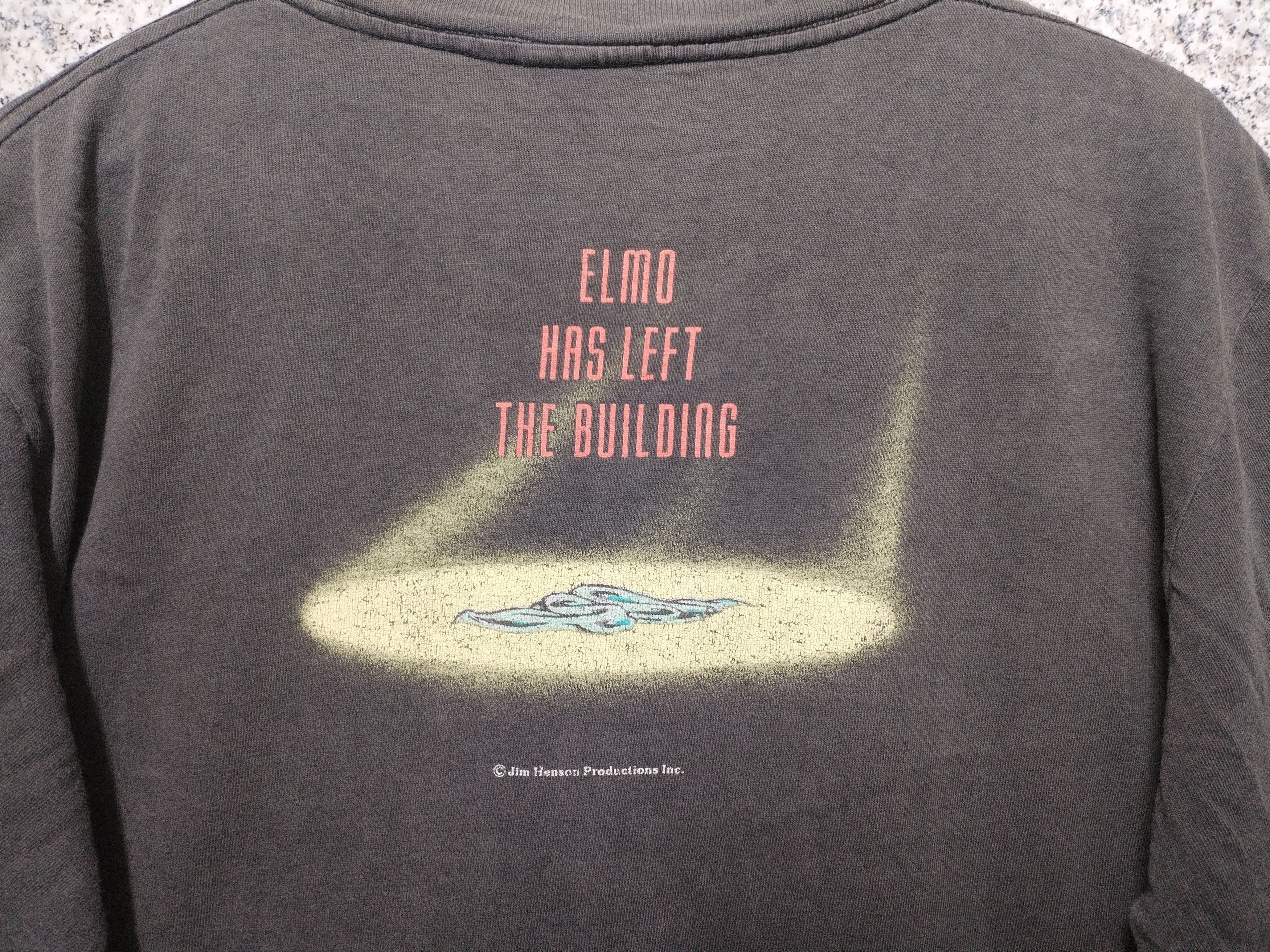 Vintage Thrashed Sun Faded ELMO Shirt Distressed Grunge Band Size US L / EU 52-54 / 3 - 6 Thumbnail
