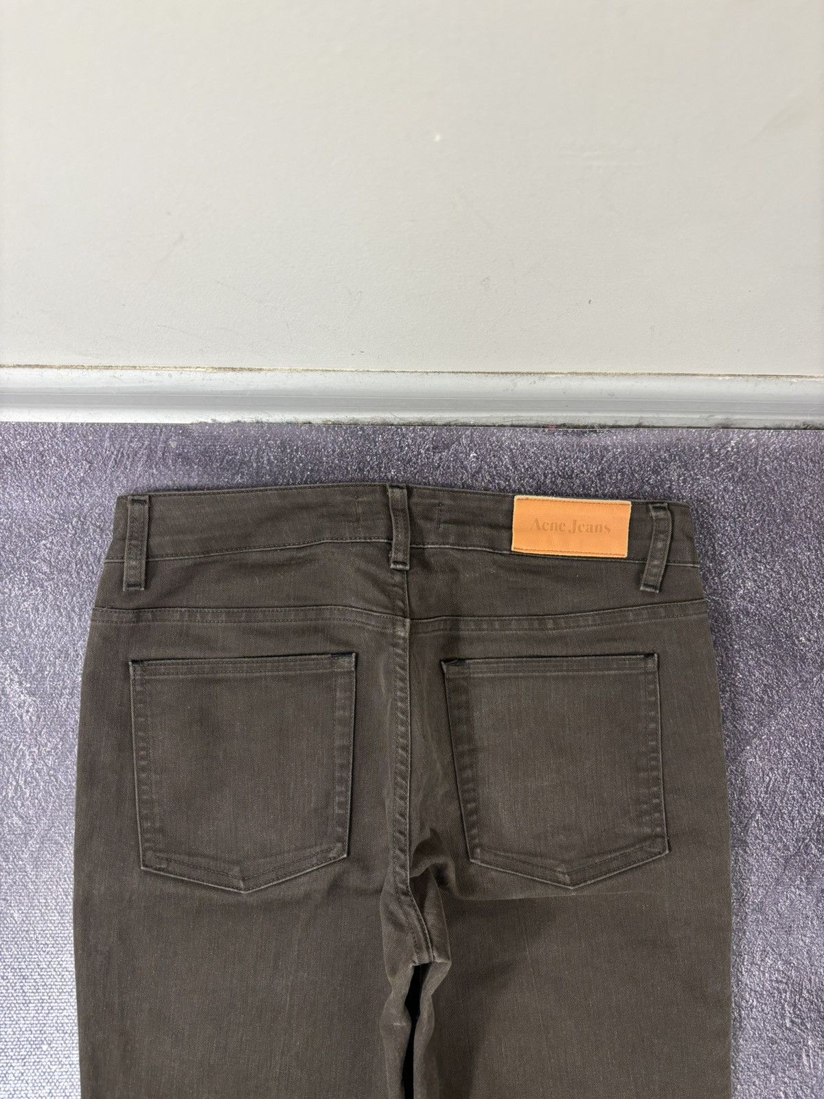 Acne Studios Acne Studios Hex Brown Ups Brown Slim Straight Denim Jeans Size 30" / US 8 / IT 44 - 14 Thumbnail