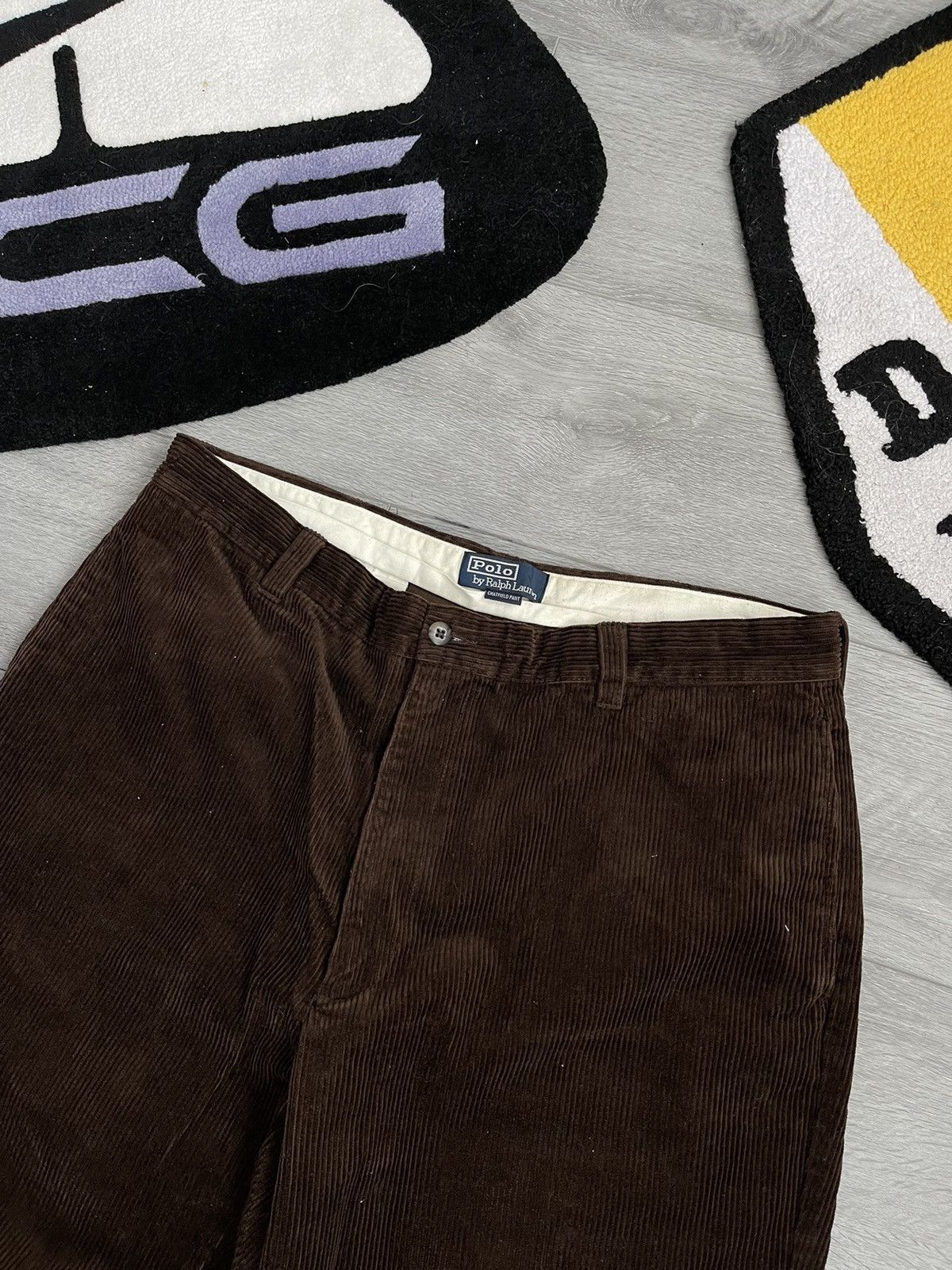 Polo Ralph Lauren × Velvet × Vintage Vintage Polo Ralph Lauren Velvet Brown Pants Y2K Corduroy Size US 38 / EU 54 - 7 Thumbnail