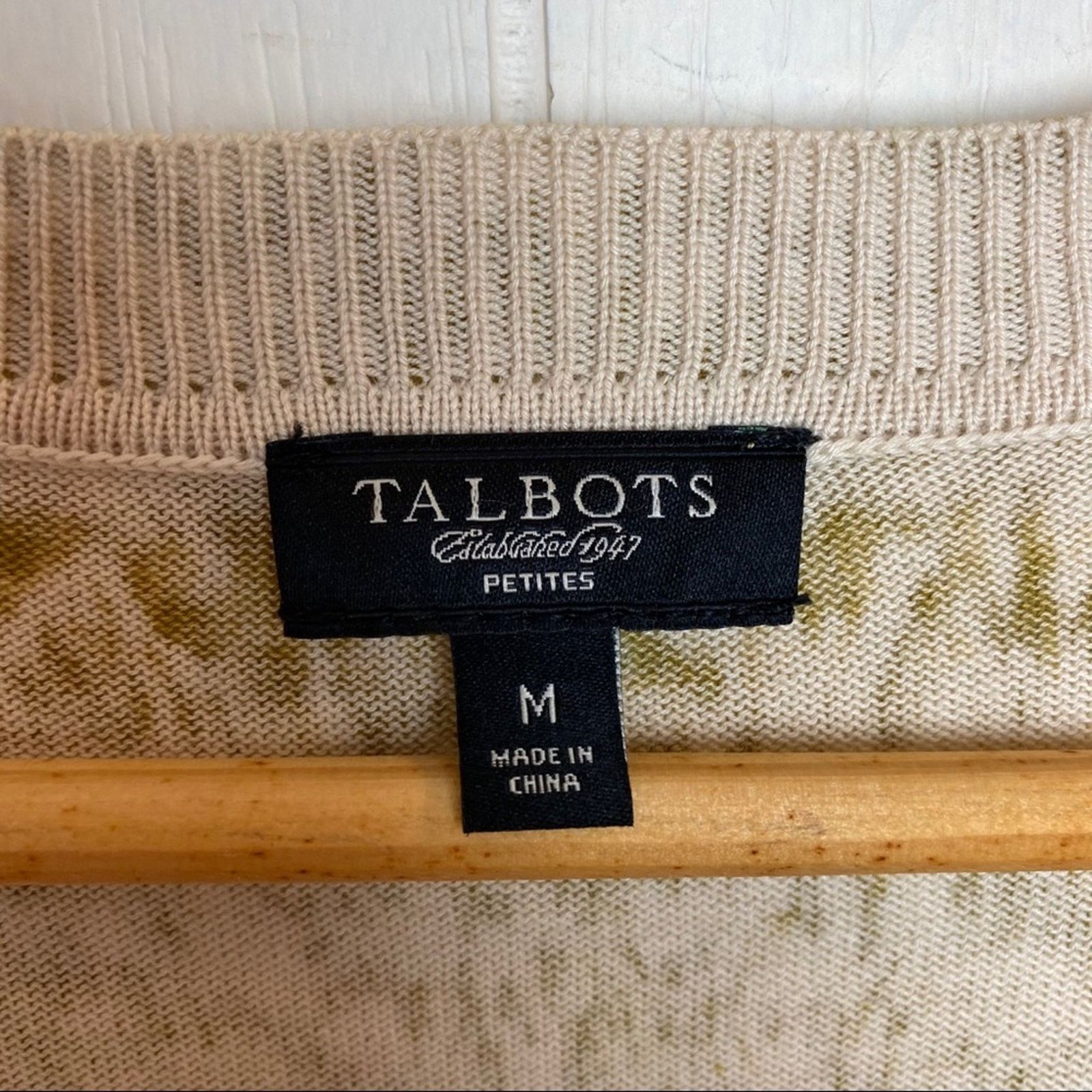 Talbots Talbots Mustard Animal Print Cardi Womens Size Medium Petite Size M / US 6-8 / IT 42-44 - 10 Thumbnail