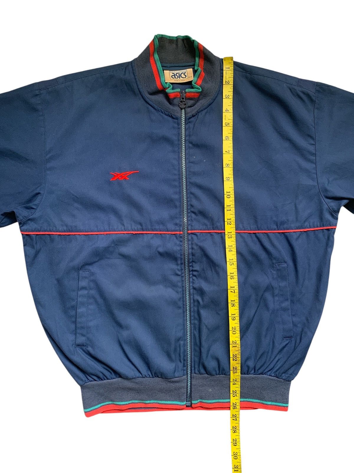 Asics × Japanese Brand Rare Design Vintage Asics Tiger Paw Zipper Jackets Size US L / EU 52-54 / 3 - 11 Thumbnail