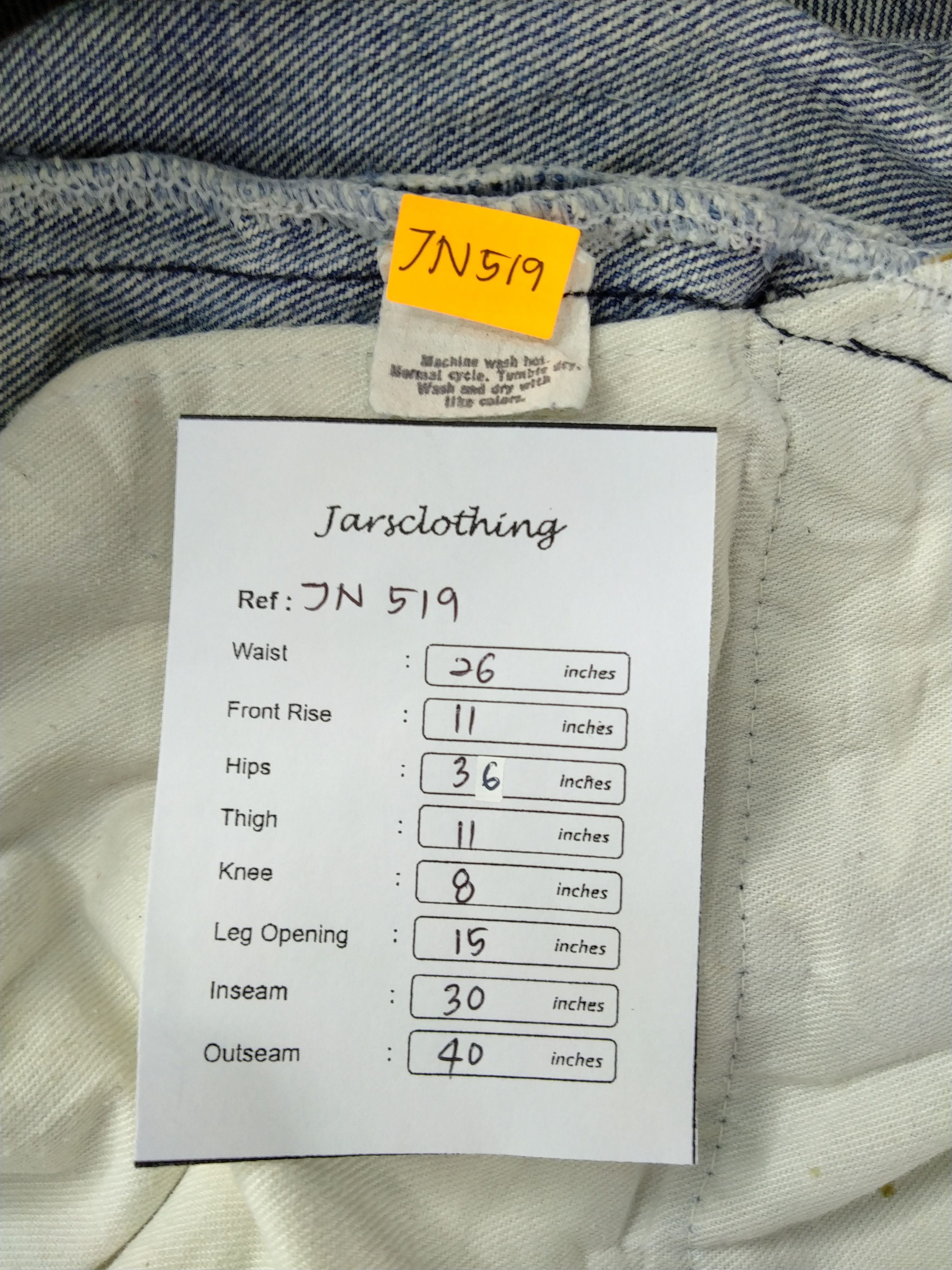 Japanese Brand 80s Faded Blue Vintage Levi's 501 Denim 26 x 30 -JN519 Size US 26 / EU 42 - 7 Thumbnail