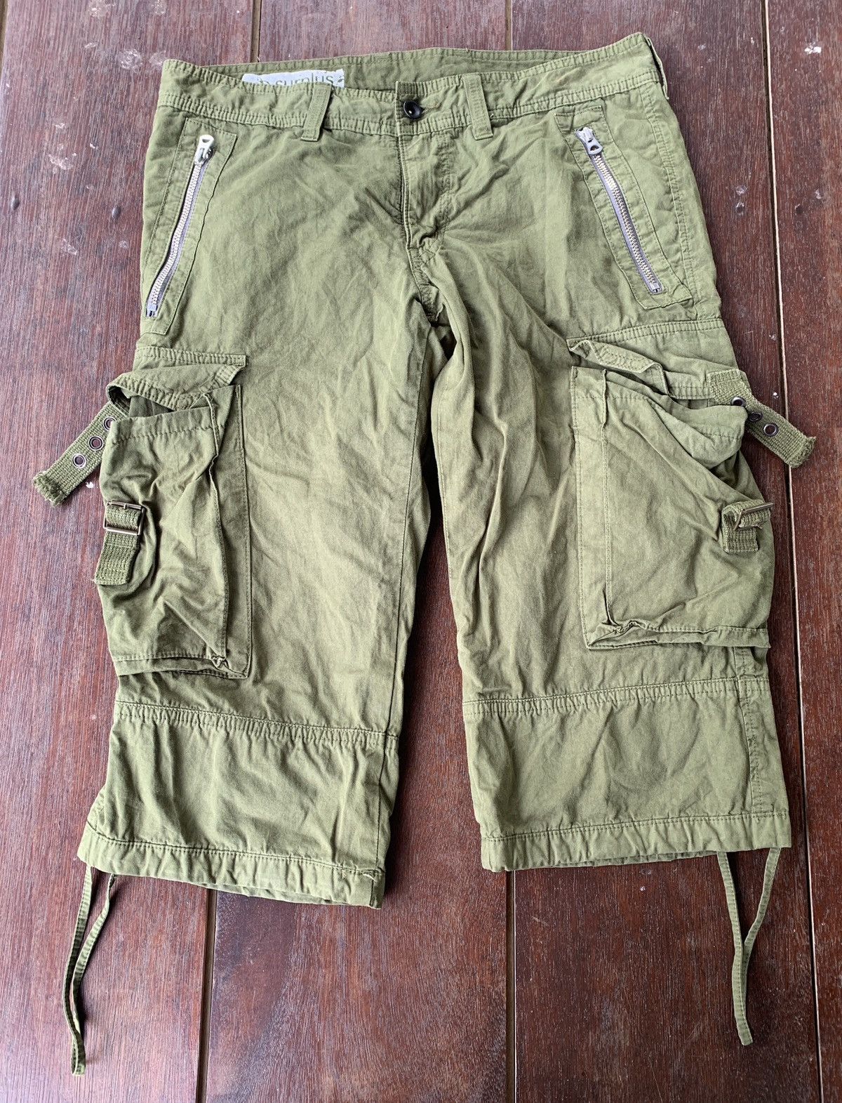 Surplus Research Surplus Japan olive green cropped pants Size US 33 - 2 Thumbnail