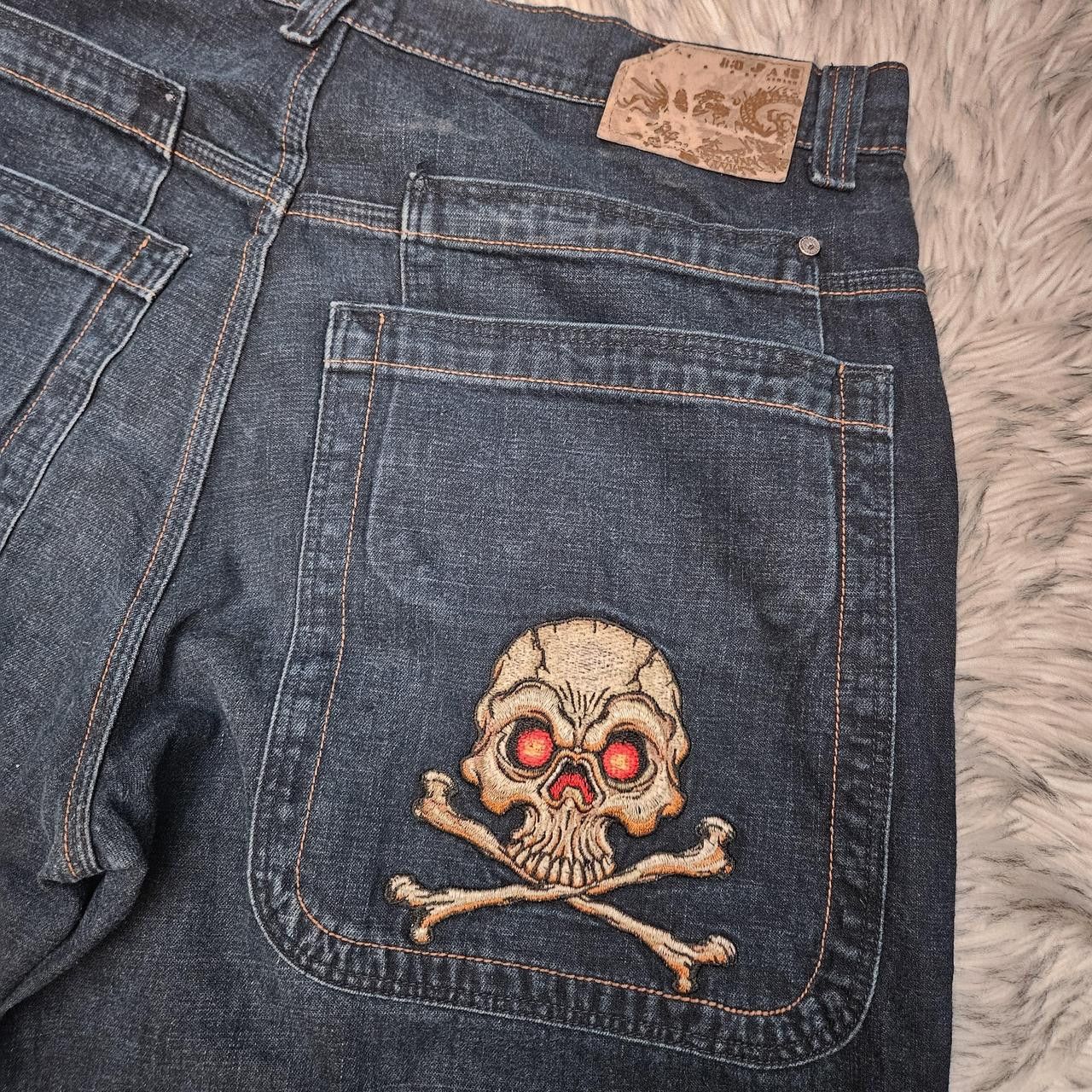 JNCO Rare JNCO Jeans "Crossbones" Size US 38 / EU 54 - 3 Thumbnail