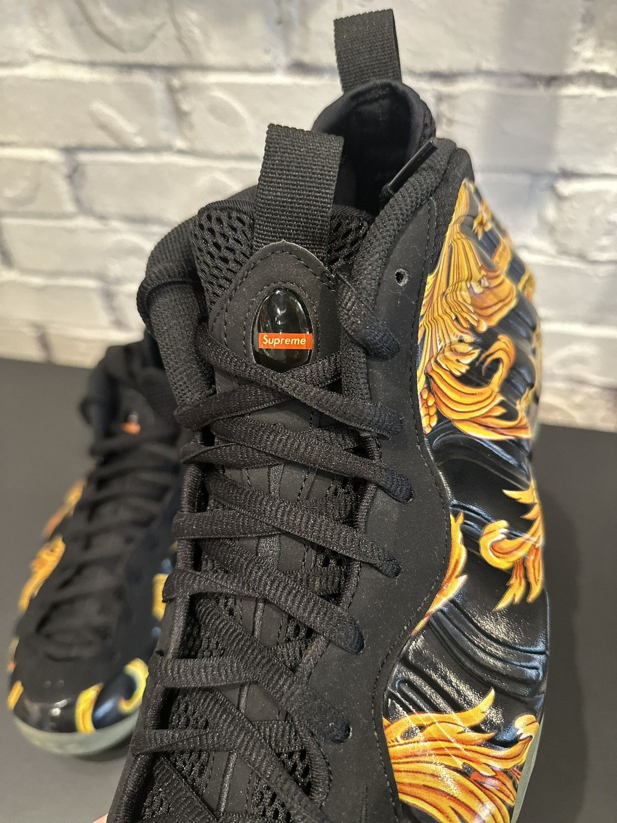 Nike × Supreme Supreme Foamposite Black 2013 DS NB size 10.5 Size US 10.5 / EU 43-44 - 3 Thumbnail