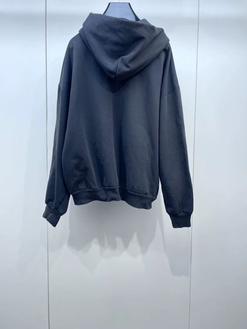 Balenciaga Balenciaga Eaby Joint Black Zip Hoodie Size US M / EU 48-50 / 2 - 3 Thumbnail