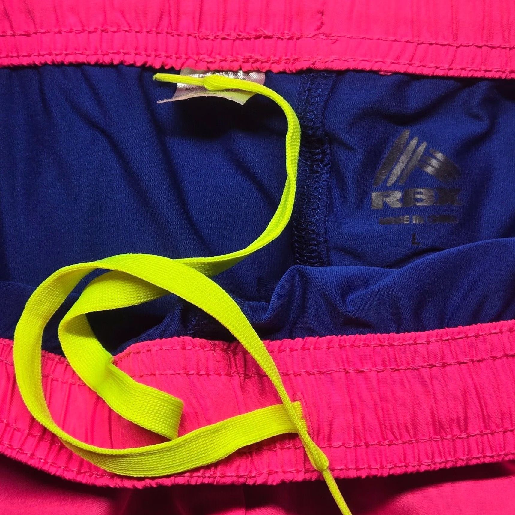 Vintage RBX Running Shorts Pink Elastic Adult Women's Size L Large Size 36" / US 14 / IT 50 - 3 Thumbnail