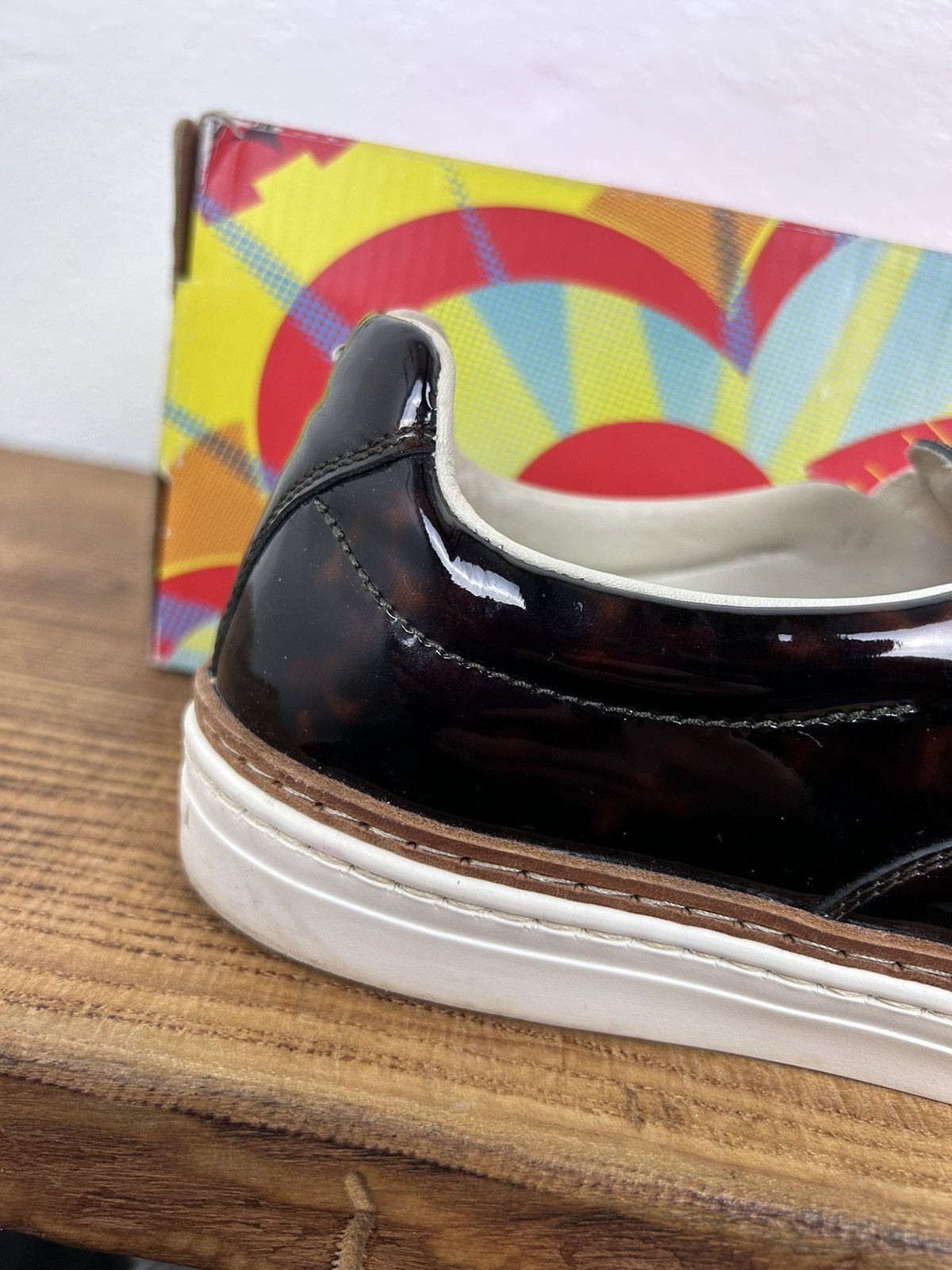 Maison Margiela MM22 Artisanal Maison Margiela Leather Print Slip On Low Top Size US 8 / IT 38 - 10 Thumbnail