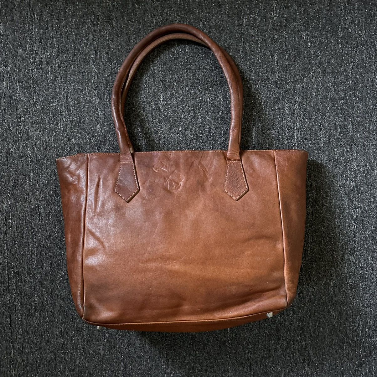 Genuine Leather FULL LEATHER PATINA TOTE BAG Size ONE SIZE - 5 Thumbnail