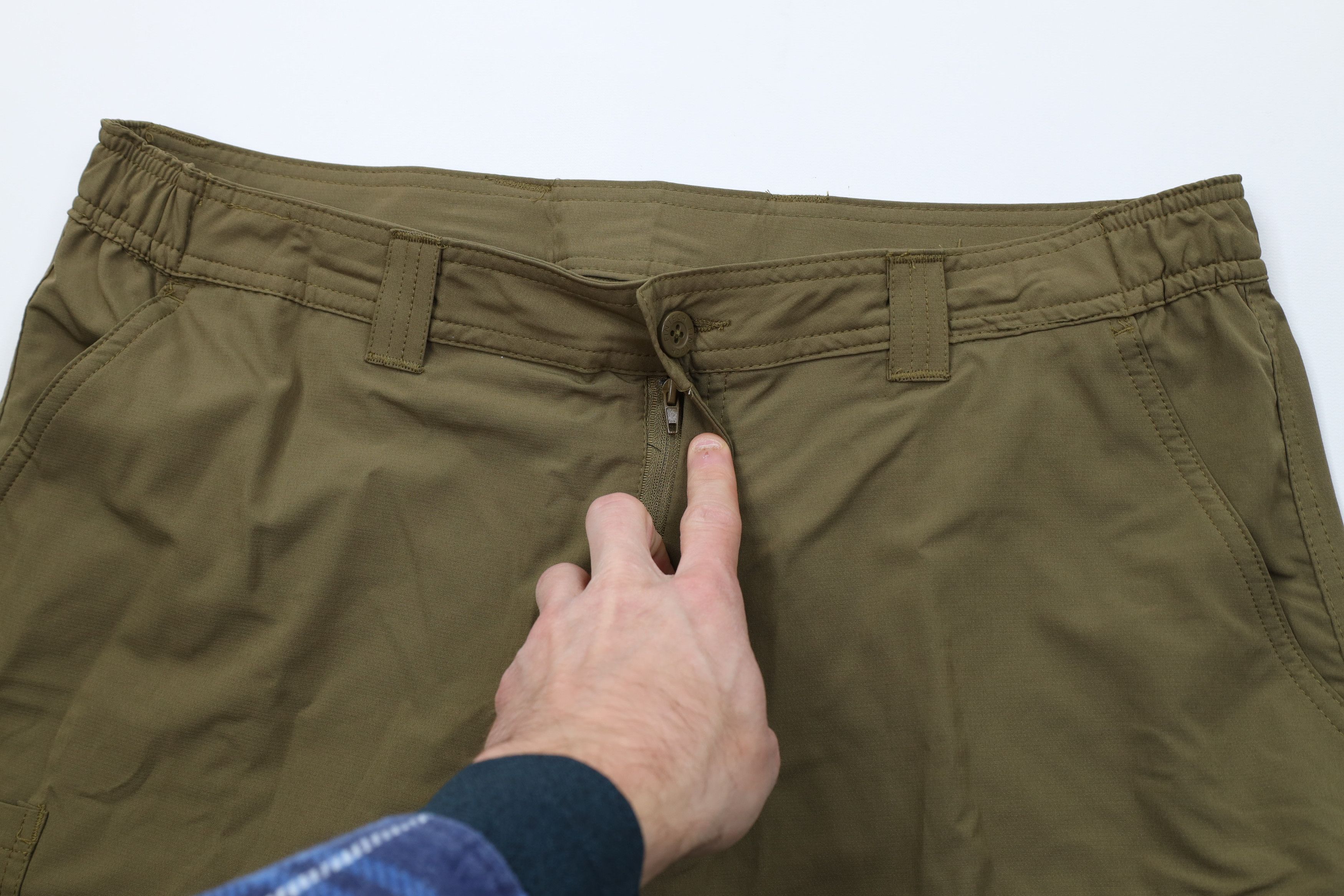 Vintage Fintech Performance Fishing Outdoor Cargo Shorts Green Size US 36 / EU 52 - 7 Thumbnail