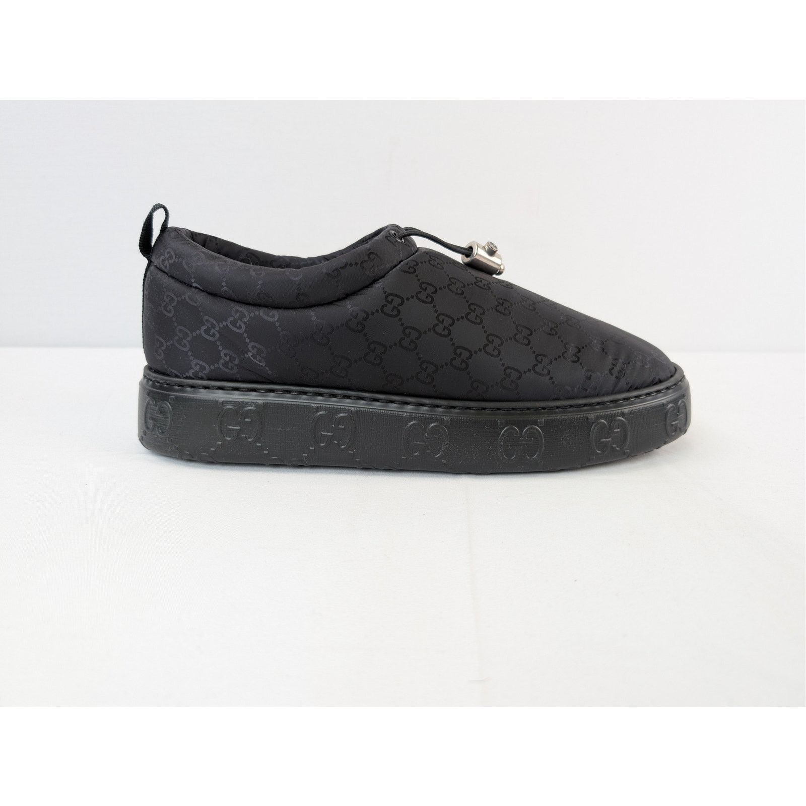 Gucci o1rshd1 M Nut Nylon Moccasin Shoes in Black Size US 10.5 / EU 43-44 - 4 Thumbnail