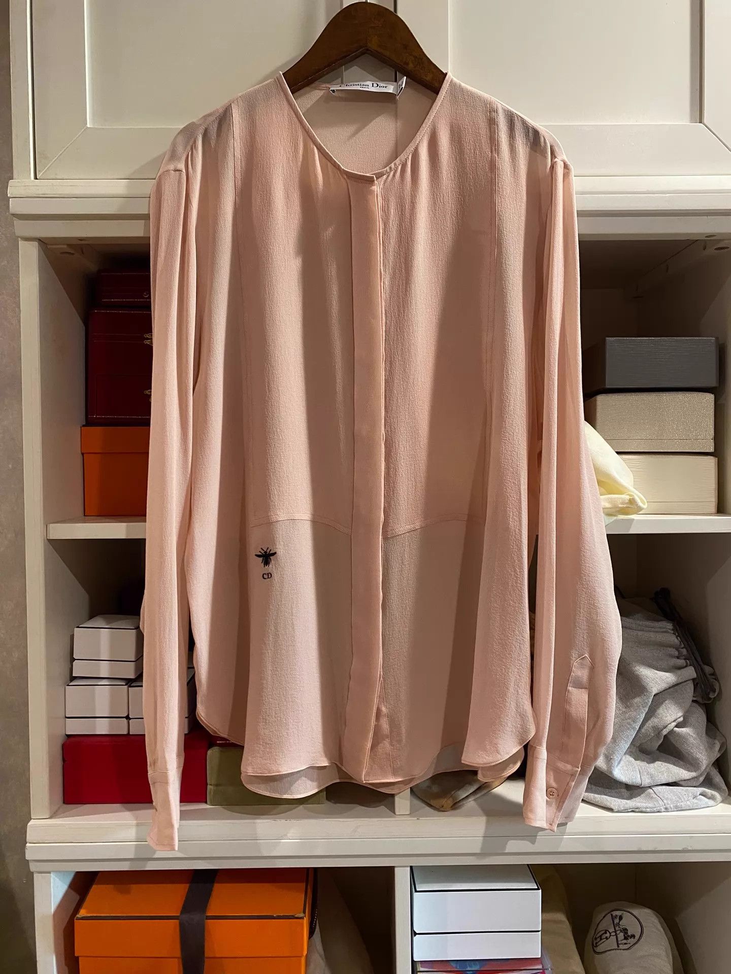 Dior Dior Shirt 36 Soft Sheer Fabric Size XS / US 0-2 / IT 36-38 - 1 Thumbnail