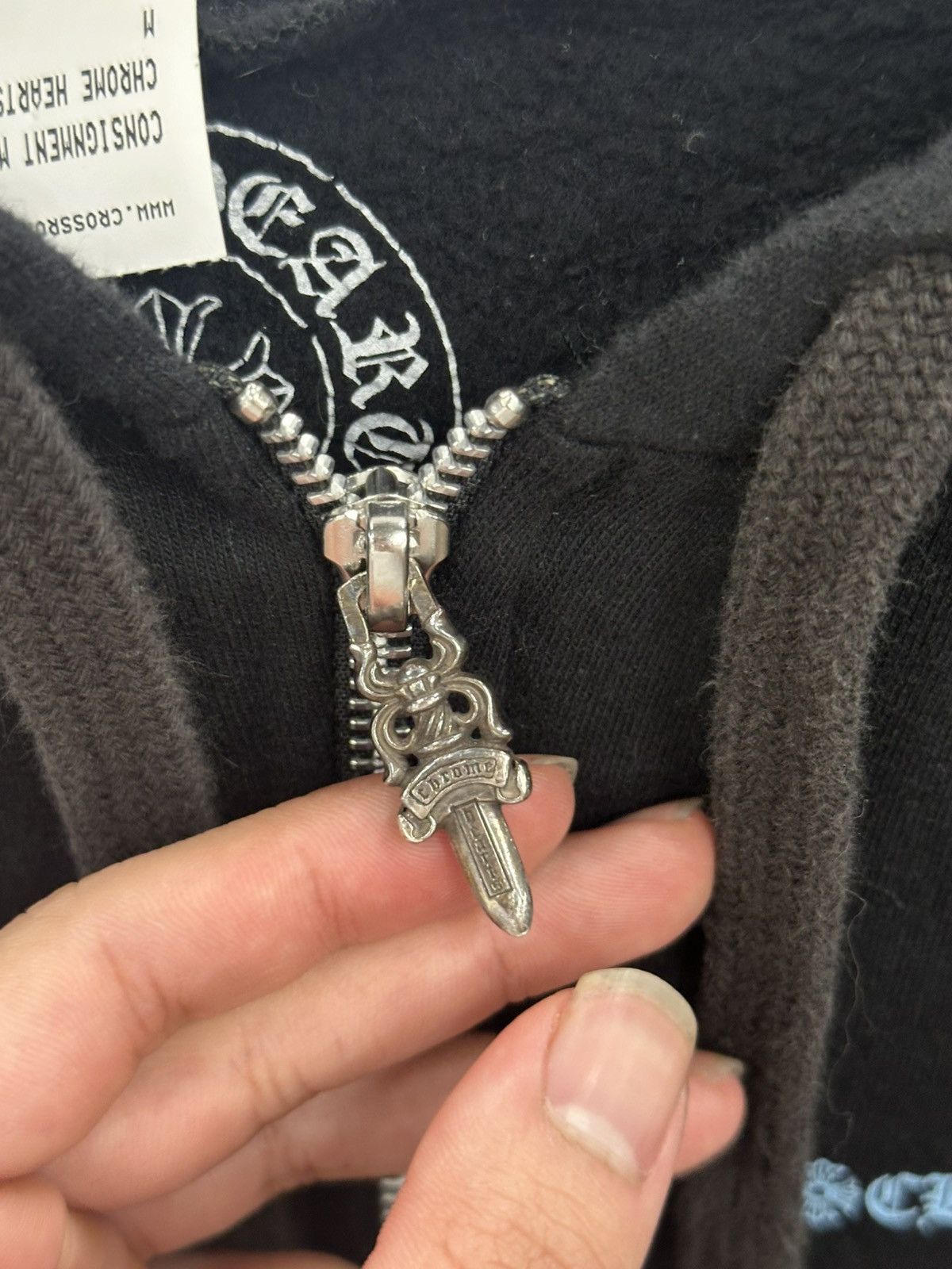 Chrome Hearts Chrome Hearts zip up icy blue font Size US M / EU 48-50 / 2 - 5 Thumbnail