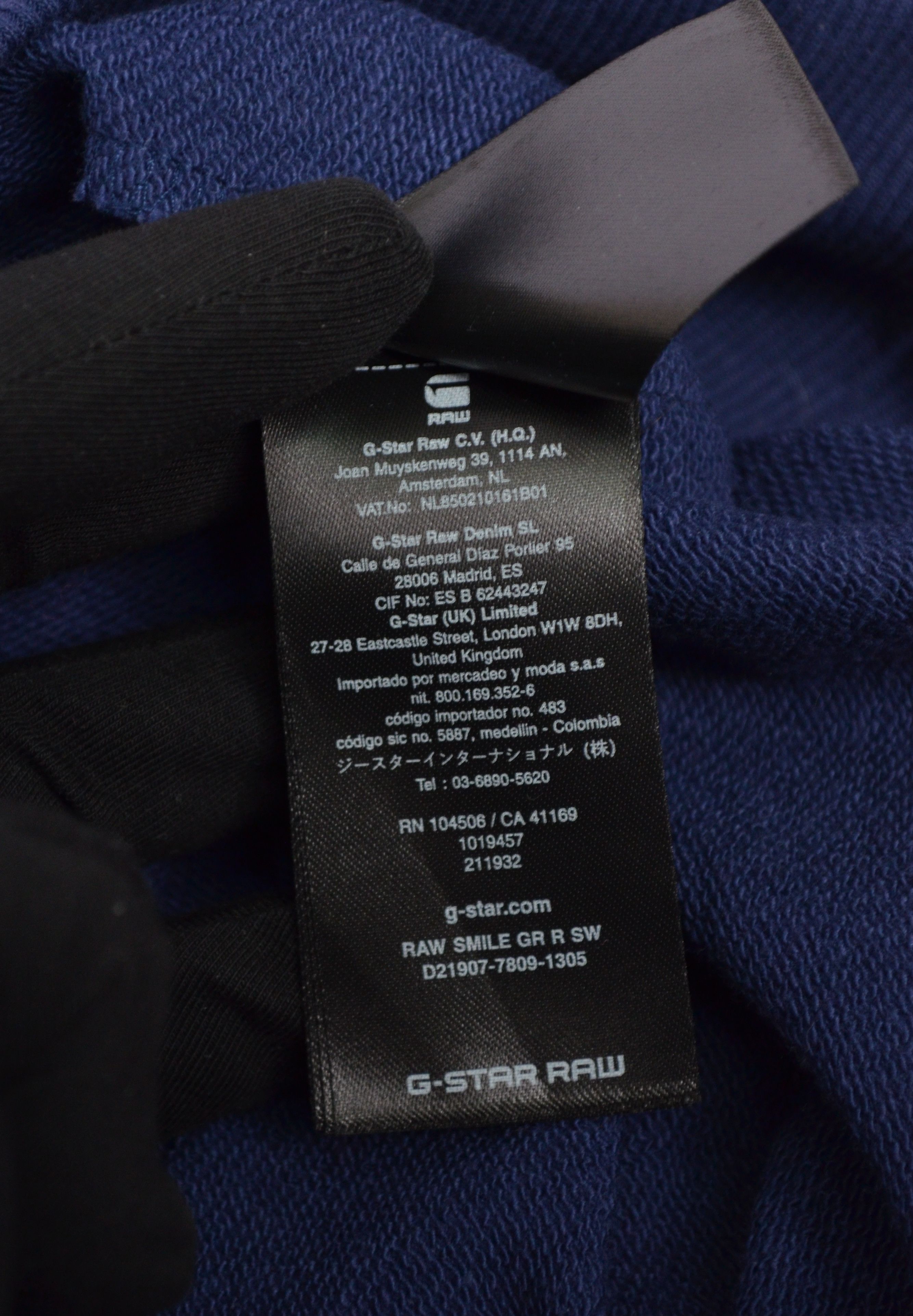 Designer × G-Star G-Star Raw Mens Skull Print Navy Sweatshirt Longsleeve Size US M / EU 48-50 / 2 - 8 Thumbnail