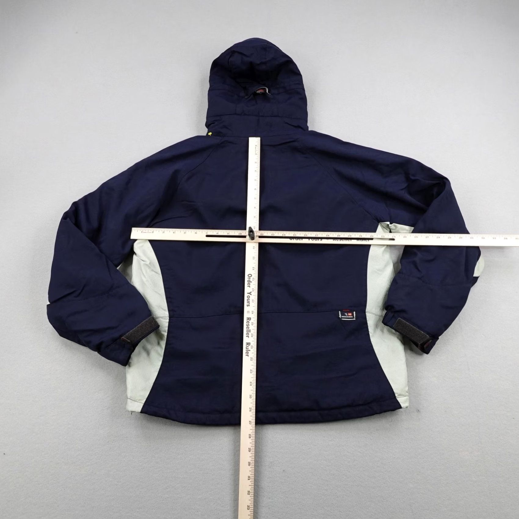 Abercrombie & Fitch VINTAGE Abercrombie Jacket Mens Medium Blue Hooded Fleece Lined Windbreaker Coat 90s Size US M / EU 48-50 / 2 - 4 Thumbnail