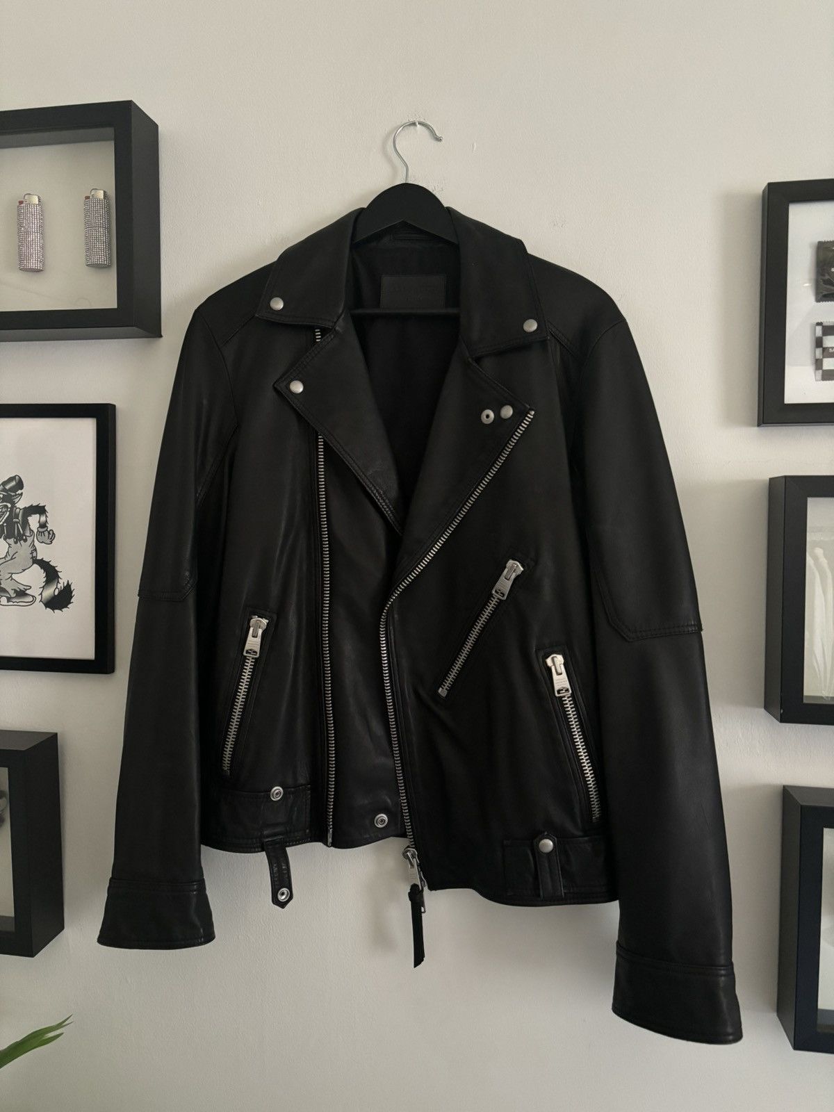 Allsaints LEATHER JACKET Size US S / EU 44-46 / 1 - 2 Thumbnail