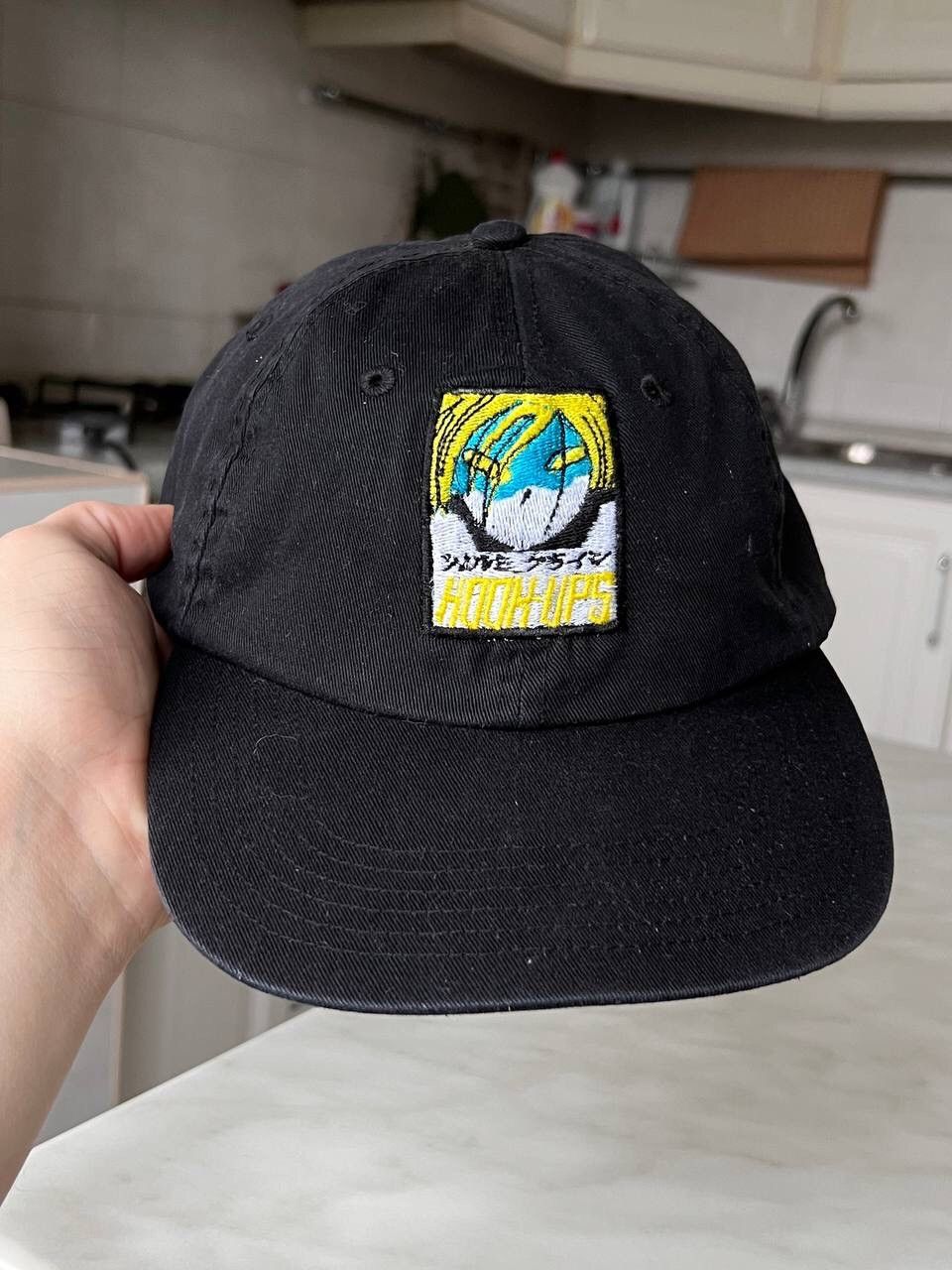 Hook-Ups Vintage Hook Ups Skateboarding Anime Hat Cap Black Skategang Size ONE SIZE - 2 Thumbnail