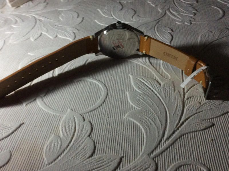 Designer Miro cream /Brown Men's leather strap Watch Size ONE SIZE - 6 Thumbnail