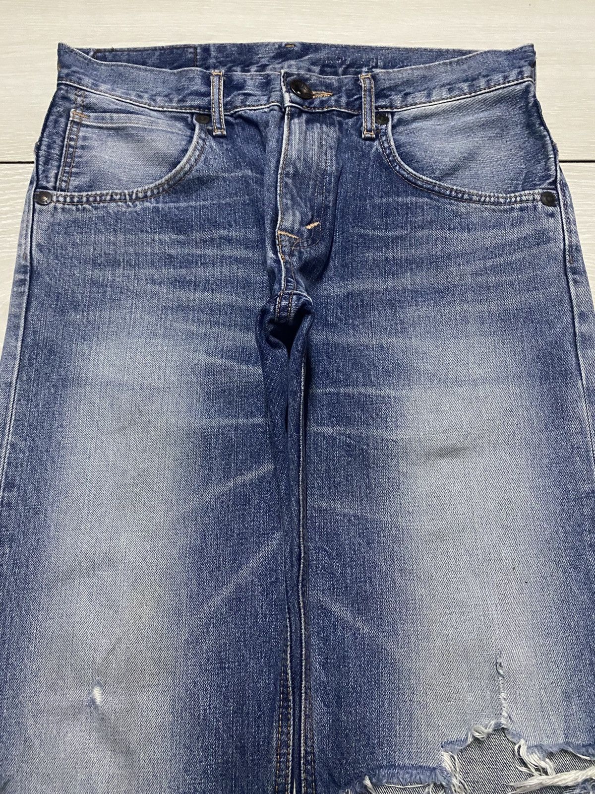 Edwin Edwin Exclusive Vintage Blue wash Distressed Loose Jeans Size US 32 / EU 48 - 3 Thumbnail