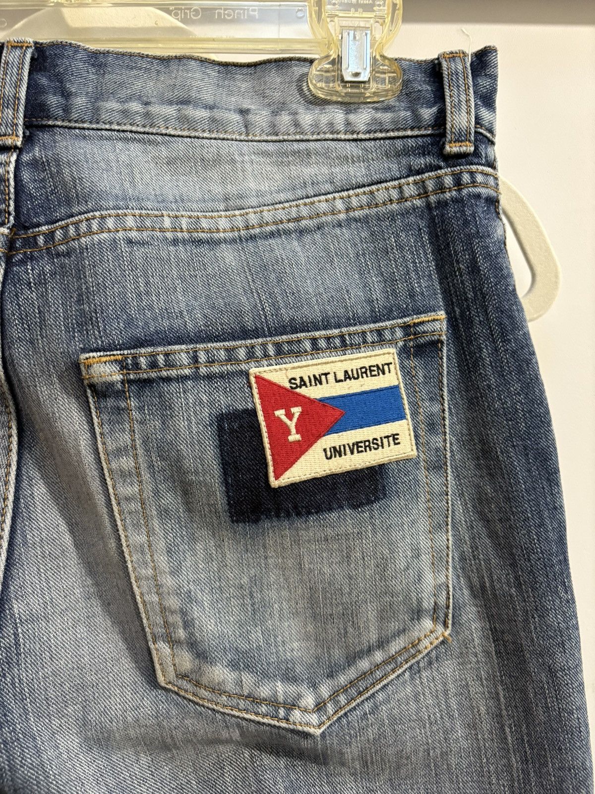 Saint Laurent Paris Yves Saint Laurent Université Denim Jeans Size US 29 - 7 Thumbnail
