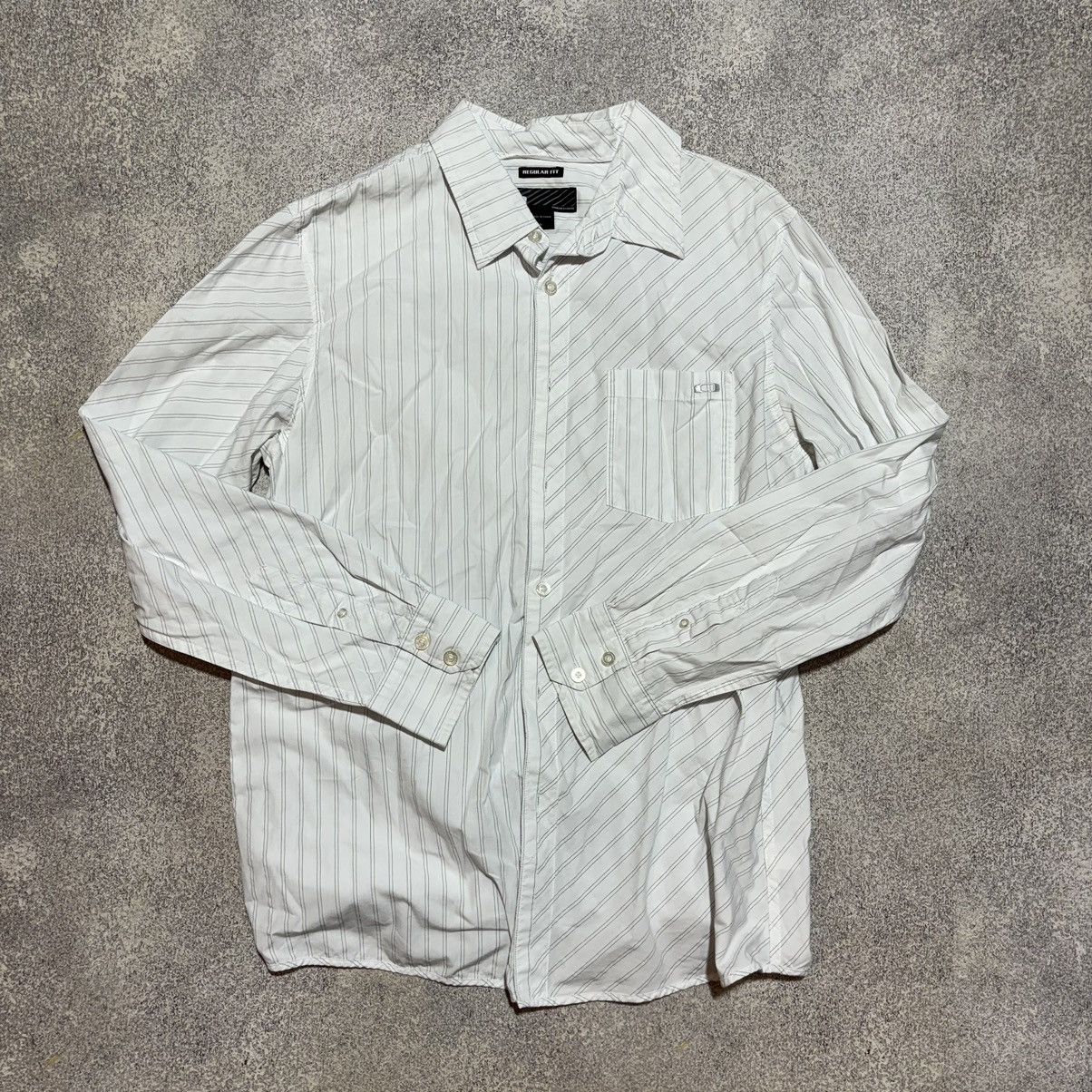Oakley Vintage Oakley Shirt White Button Up Soft Touch Long Sleeve Size US L / EU 52-54 / 3 - 3 Thumbnail