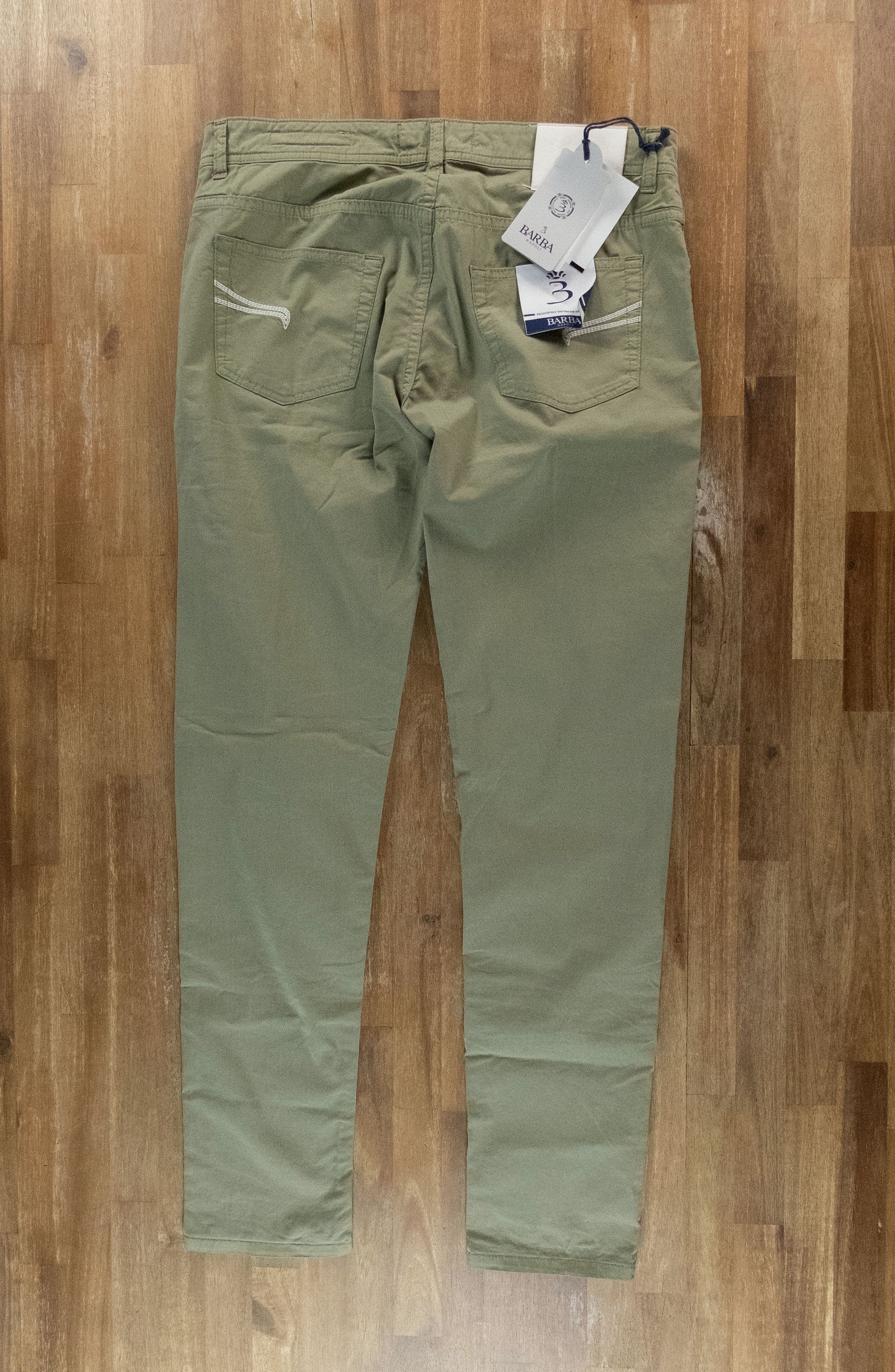 Barba Napoli BARBA Napoli green slim fit lightweight jeans Size 34 / 50 Size US 34 / EU 50 - 9 Thumbnail