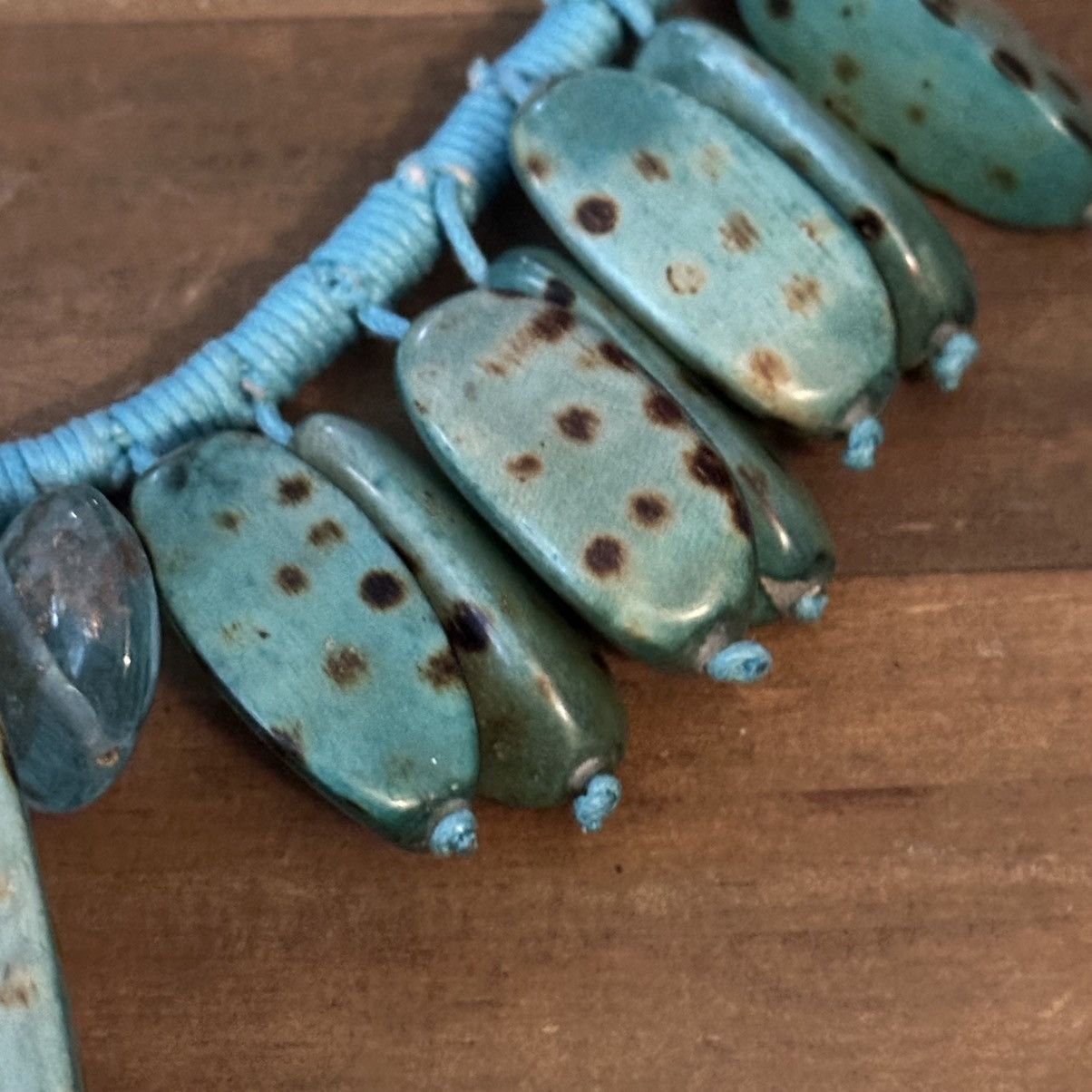 Other Turquoise spotted dagger dangle cord necklace Size ONE SIZE - 4 Thumbnail