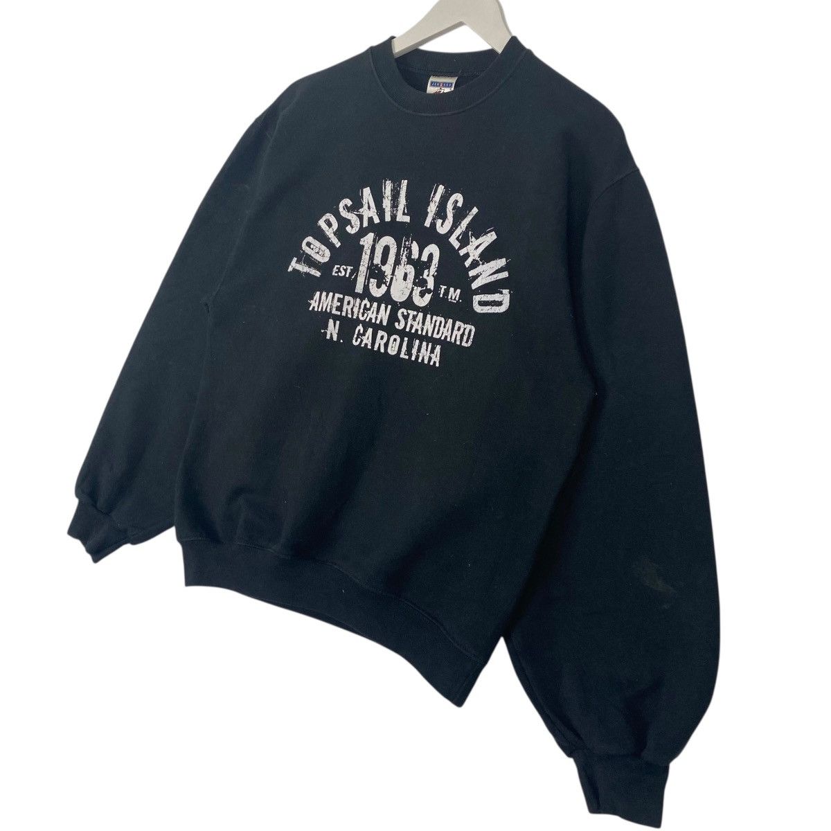 Other Vintage Jerzees Big Logo Printed Crewneck Sweatshirt Black Size US M / EU 48-50 / 2 - 2 Thumbnail