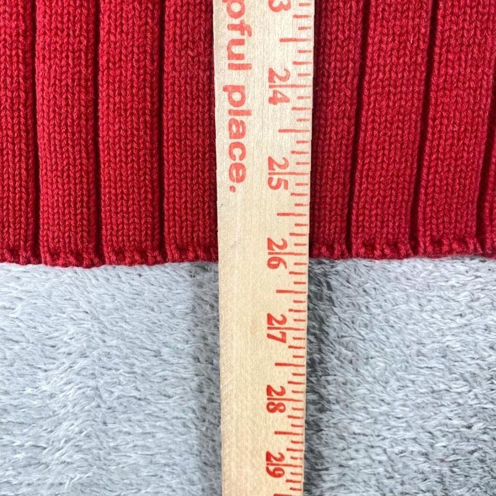 Brandy Melville Brandy Melville Cropped Sweater Womens One Size Red Knit Crew Neck Pullover Preppy Y2K Size ONE SIZE - 5 Thumbnail