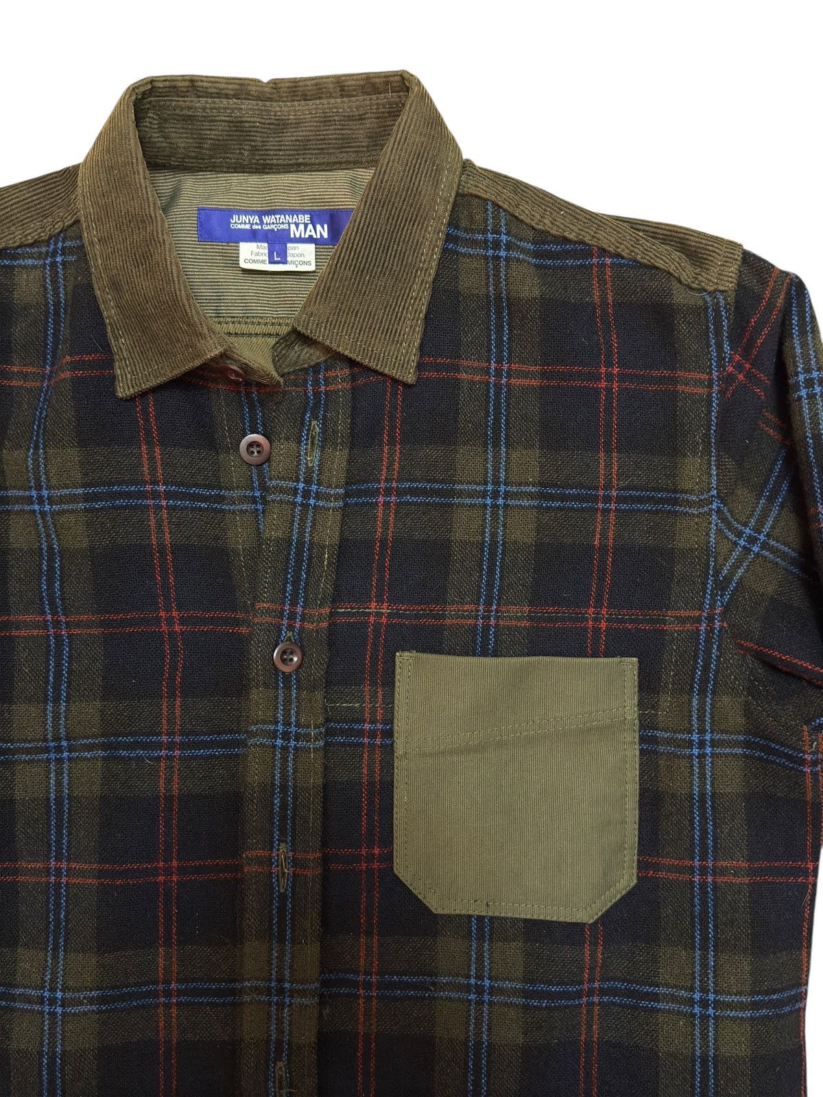 Comme des Garcons Junya Watanabe Commes Des Garçons Plaid Button Up Jacket Size US L / EU 52-54 / 3 - 5 Thumbnail