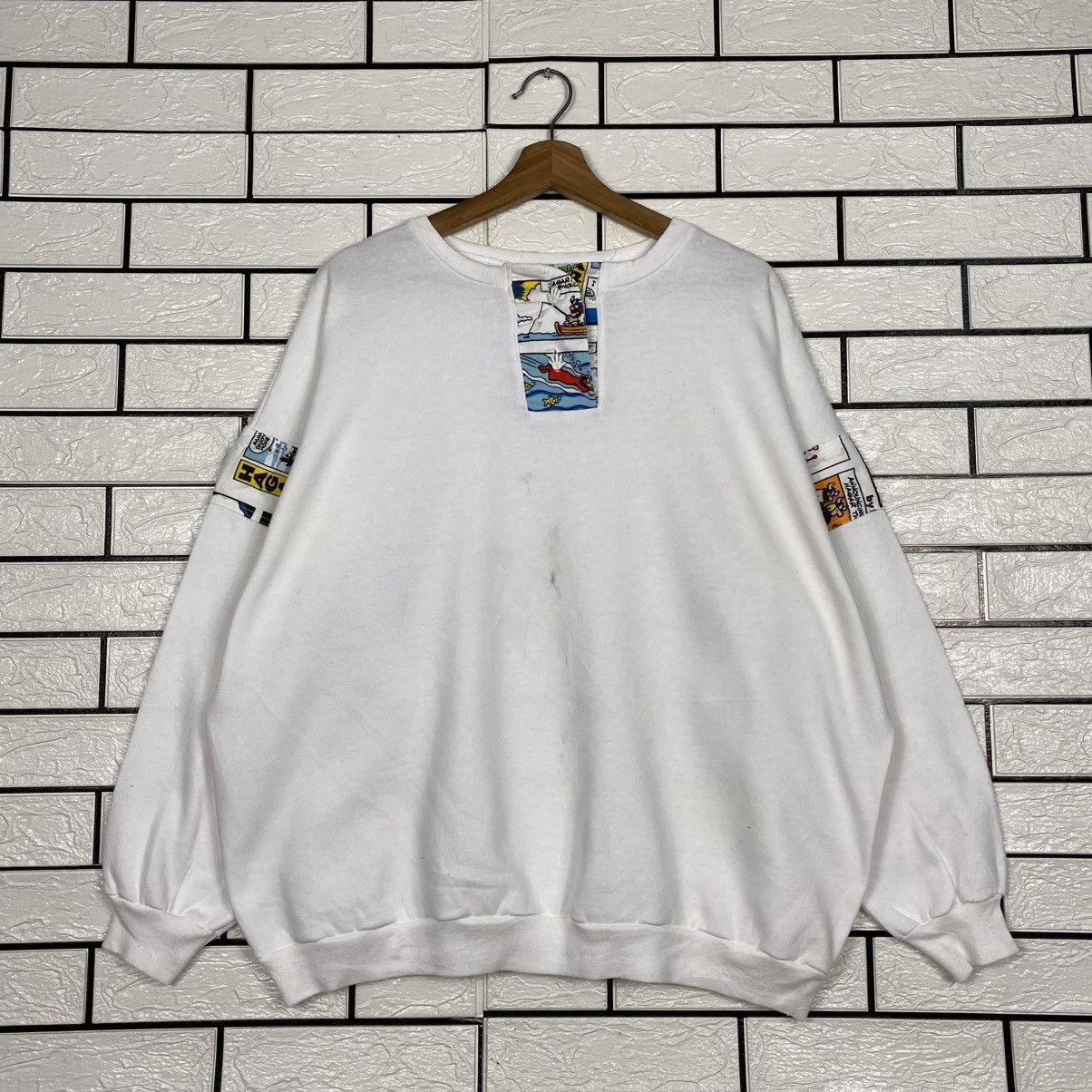 Japanese Brand Vintage Sweatshirt Funnays Big Logo Cartoon Size US M / EU 48-50 / 2 - 2 Thumbnail