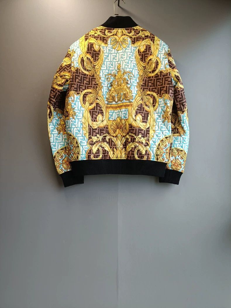 Versace Versace Diamond-shaped cotton jacket Size US L / EU 52-54 / 3 - 8 Thumbnail