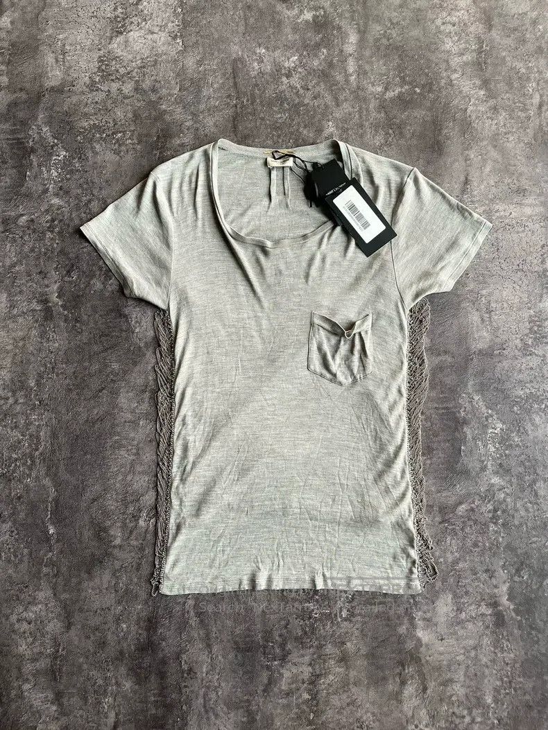 Saint Laurent Paris Saint Laurent Paris Gray mulberry silk side chain short sl Size US XS / EU 42 / 0 - 2 Thumbnail