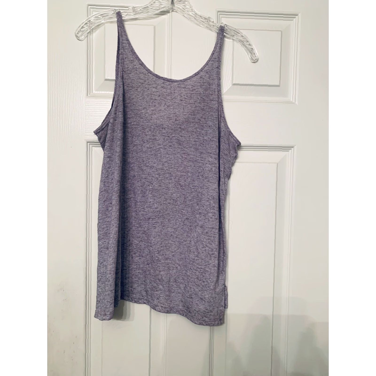 Victoria's Secret Victoria’s Secret Tank Purple L Heather Tank Top Women Sleeveless Solid Basic Large Size L / US 10 / IT 46 - 3 Thumbnail