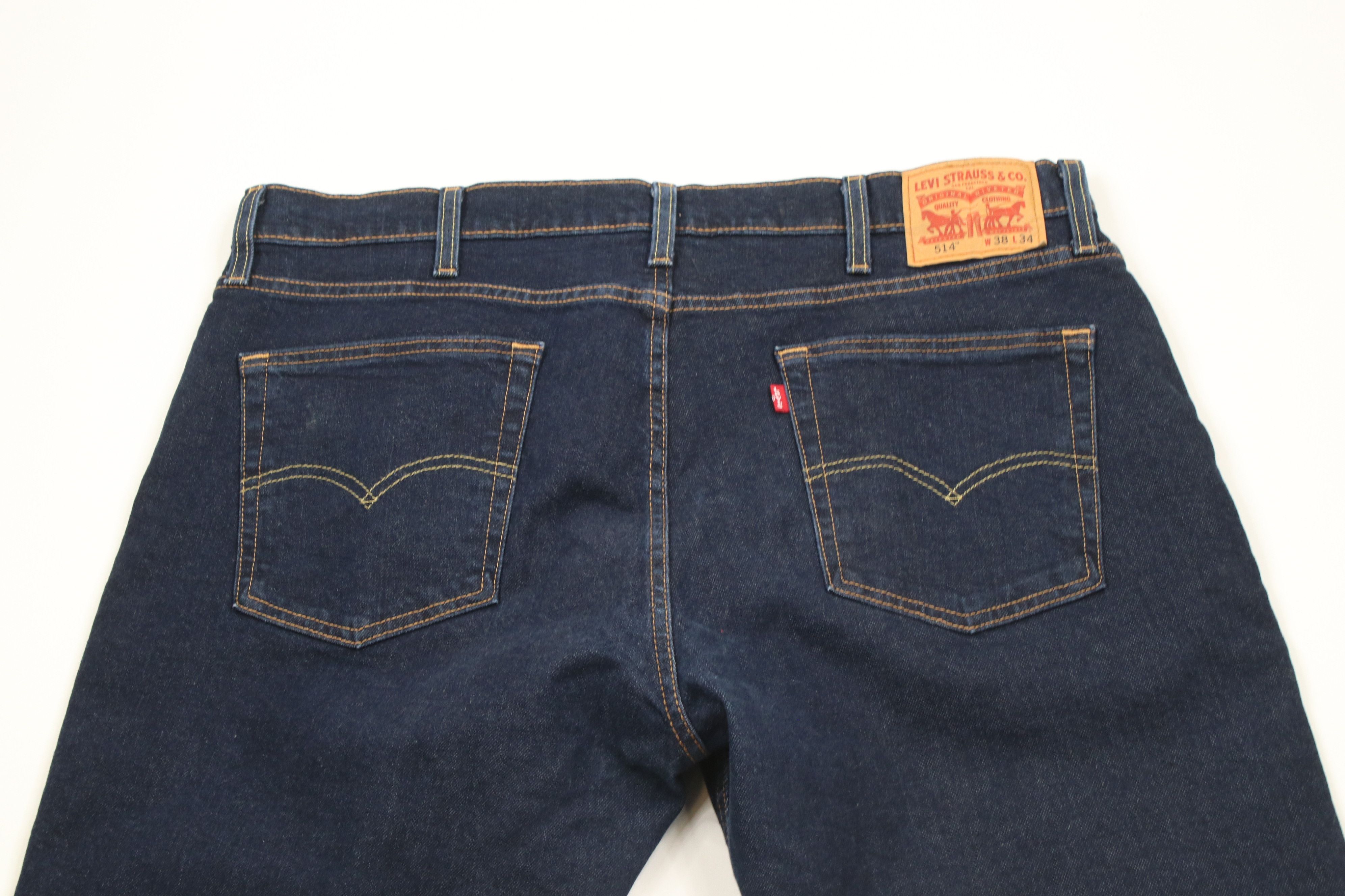 Levi's × Vintage Vintage Y2K Levis 514 Straight Leg Stretch Denim Jeans Size US 38 / EU 54 - 12 Thumbnail