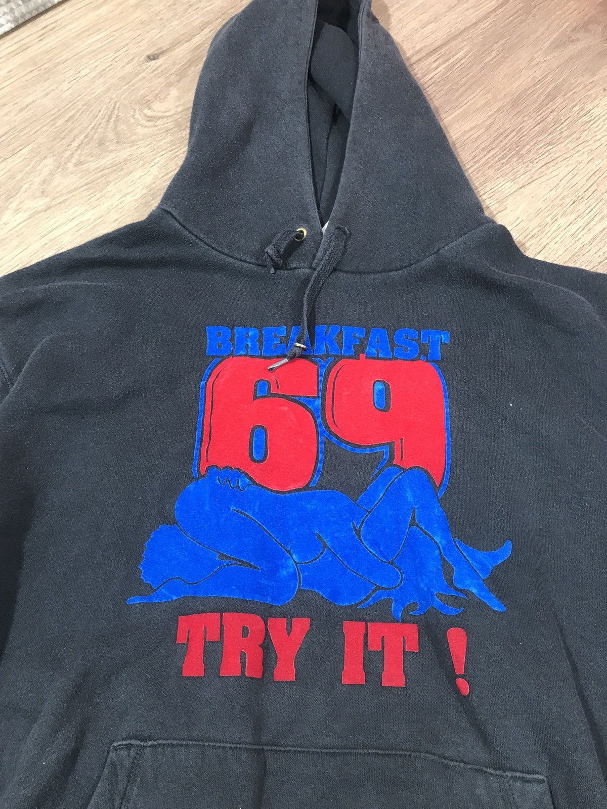 Vintage Vintage Hoodie Breakfast 69 Size US XL / EU 56 / 4 - 2 Thumbnail