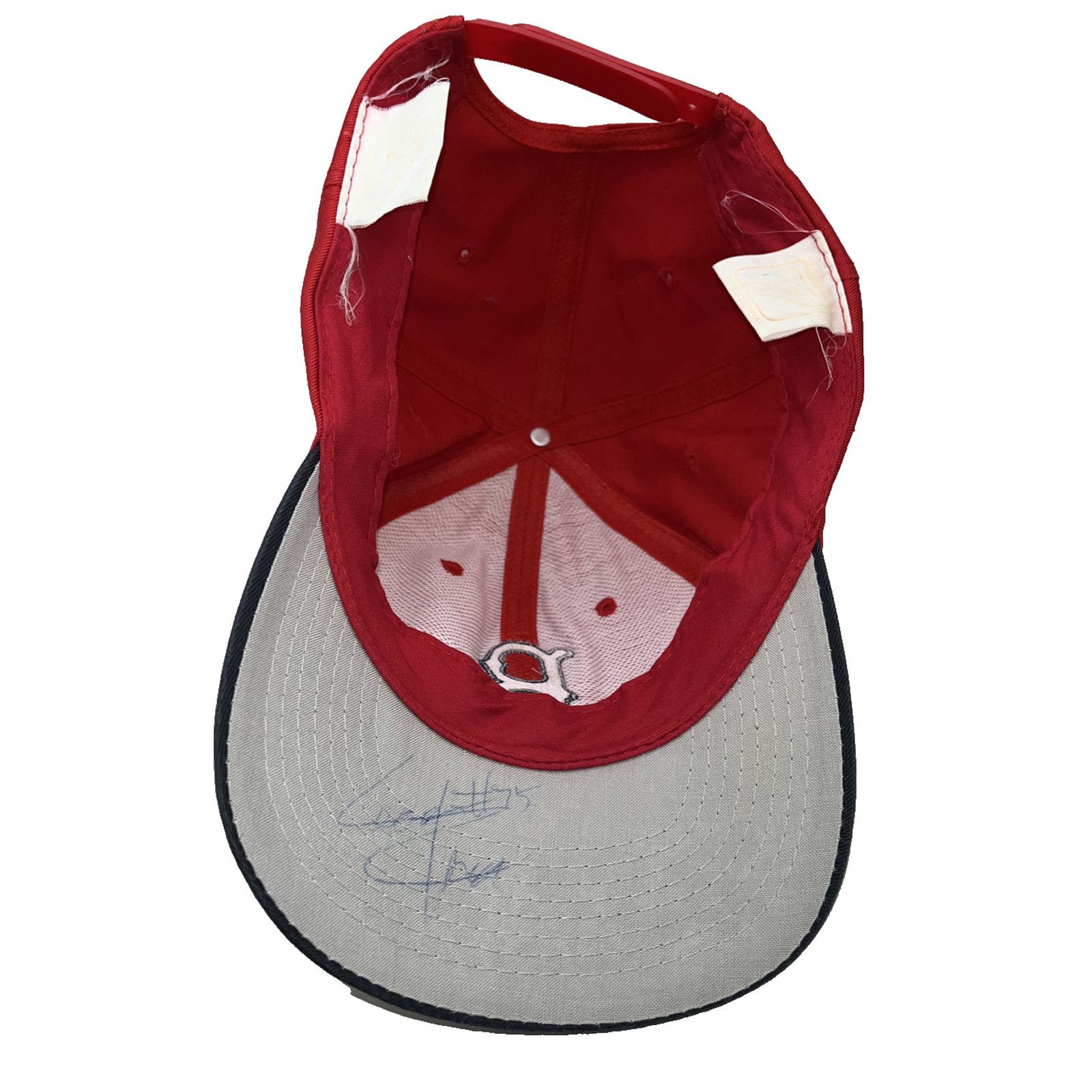 Logo 7 Boston Red Sox Snapback Hat Logo 7 MLB Signed Inside Brim Size ONE SIZE - 6 Thumbnail