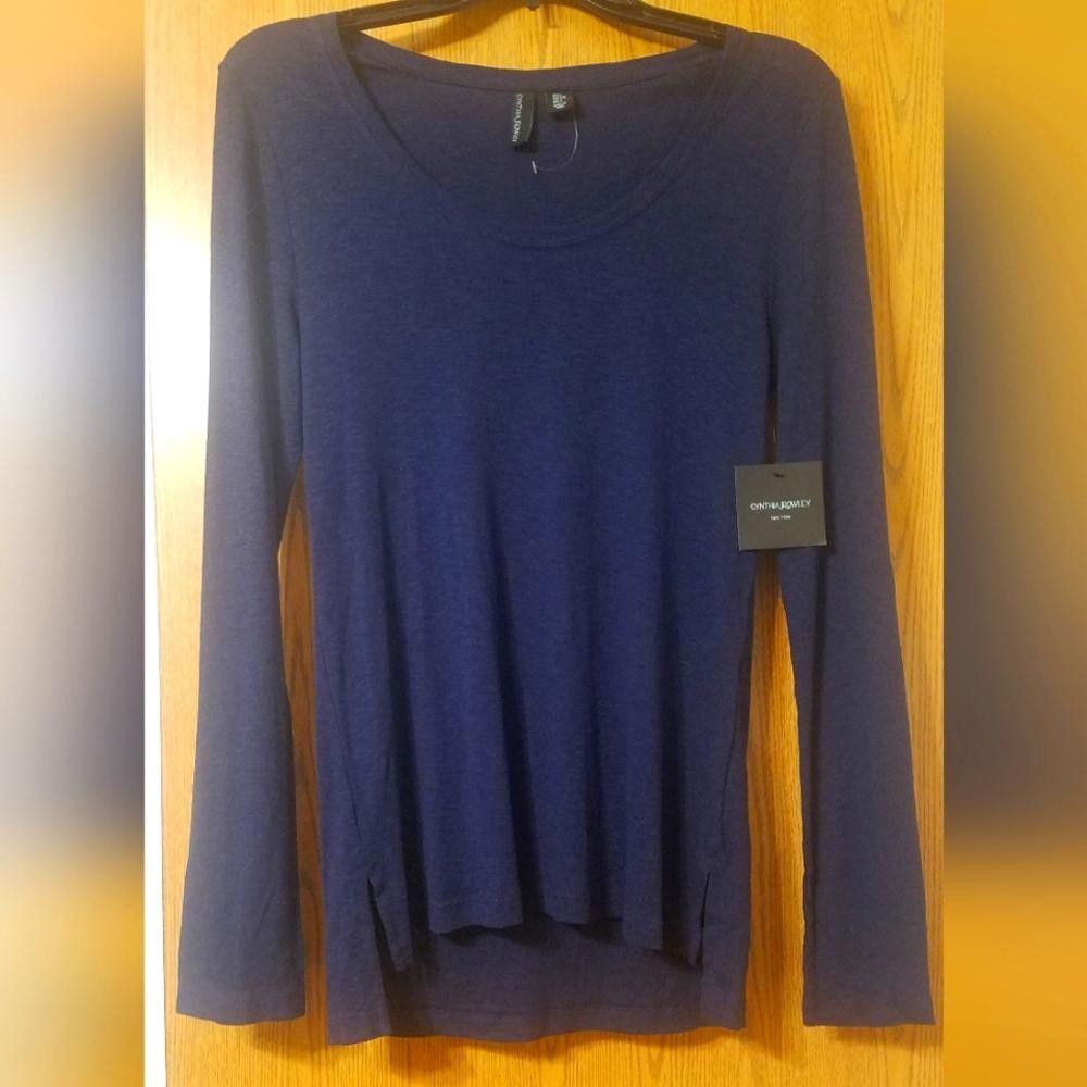 Designer NWT Cabi Women's Navy Blue Top Size Large Size L / US 10 / IT 46 - 1 Thumbnail