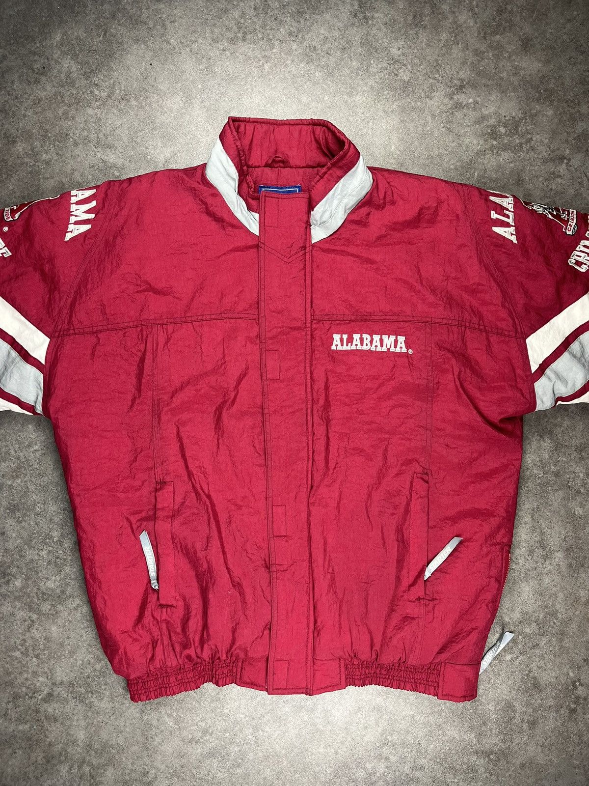 Starter Starter Alabama Tide Football College Jacke - Rot - Vintage Size US L / EU 52-54 / 3 - 2 Thumbnail