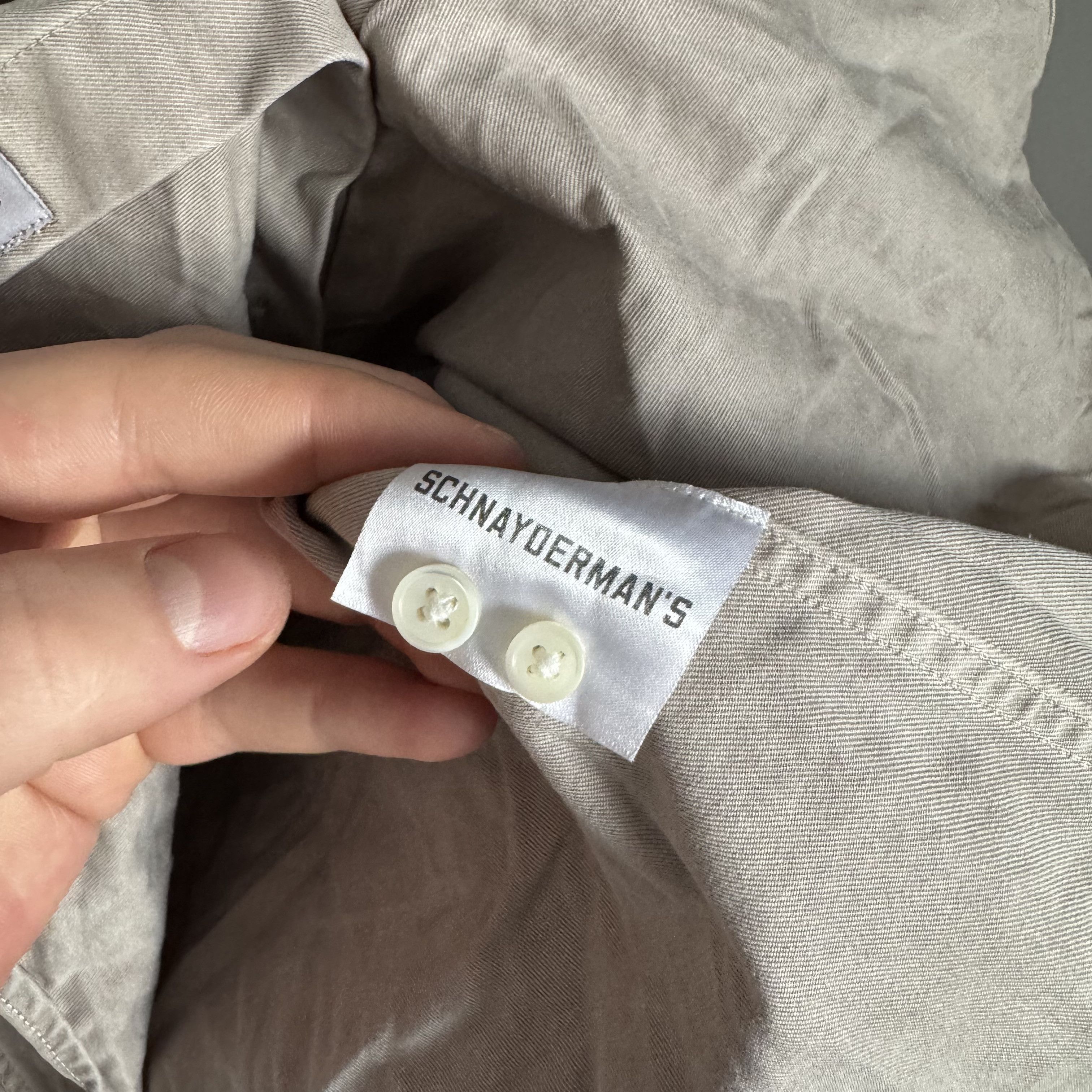 Japanese Brand × Schnaydermans SCHNAYDERMAN'S Cotton Casual Rare Long Sleeve Shirt Size US S / EU 44-46 / 1 - 8 Thumbnail