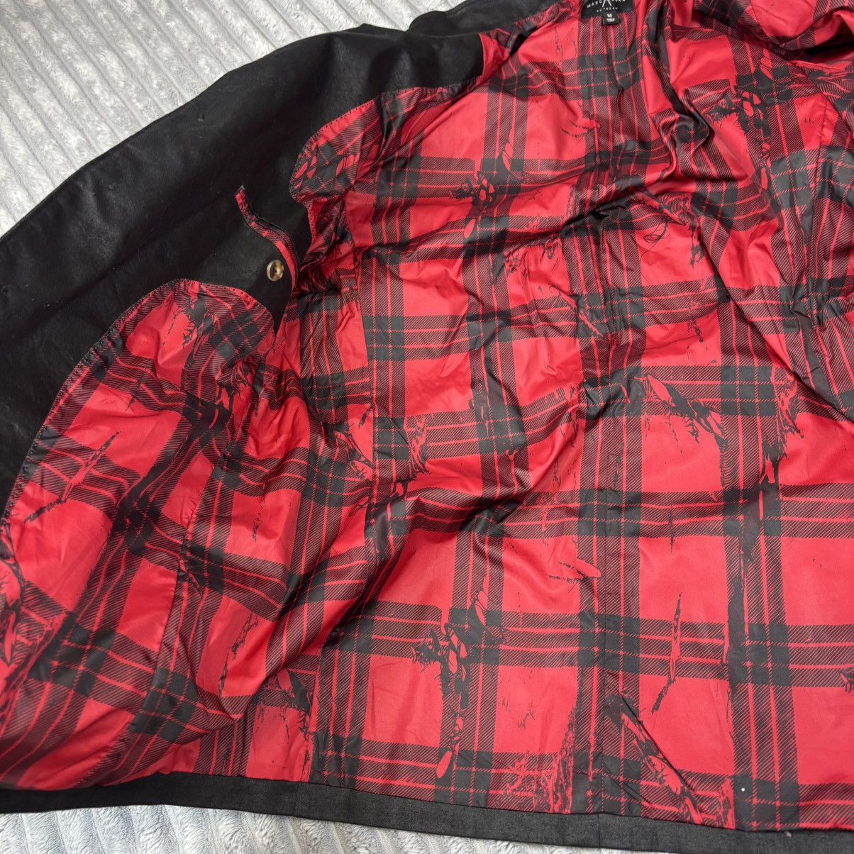 Marc Ecko Marc Eko Cut & Sew Medium Sheen Band Collar Blazer Jacket Size 38R - 6 Thumbnail