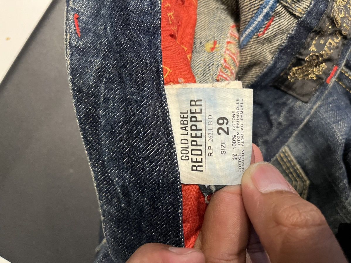 If Six Was Nine × Le Grande Bleu (L.G.B.) Red Pepper Gold Label Jeans Size US 32 / EU 48 - 4 Thumbnail