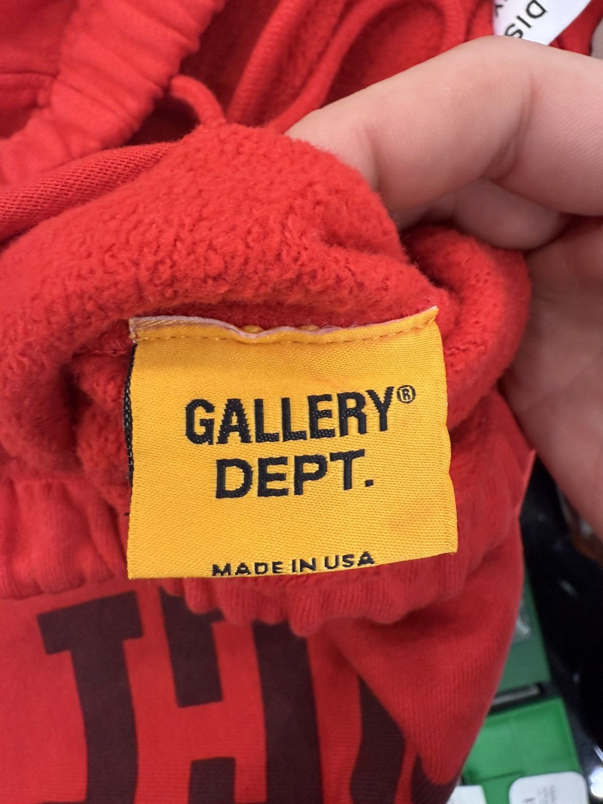 Gallery Dept. Gallery Dept. Red Logo Sweatpants Size US 38 / EU 54 - 4 Thumbnail