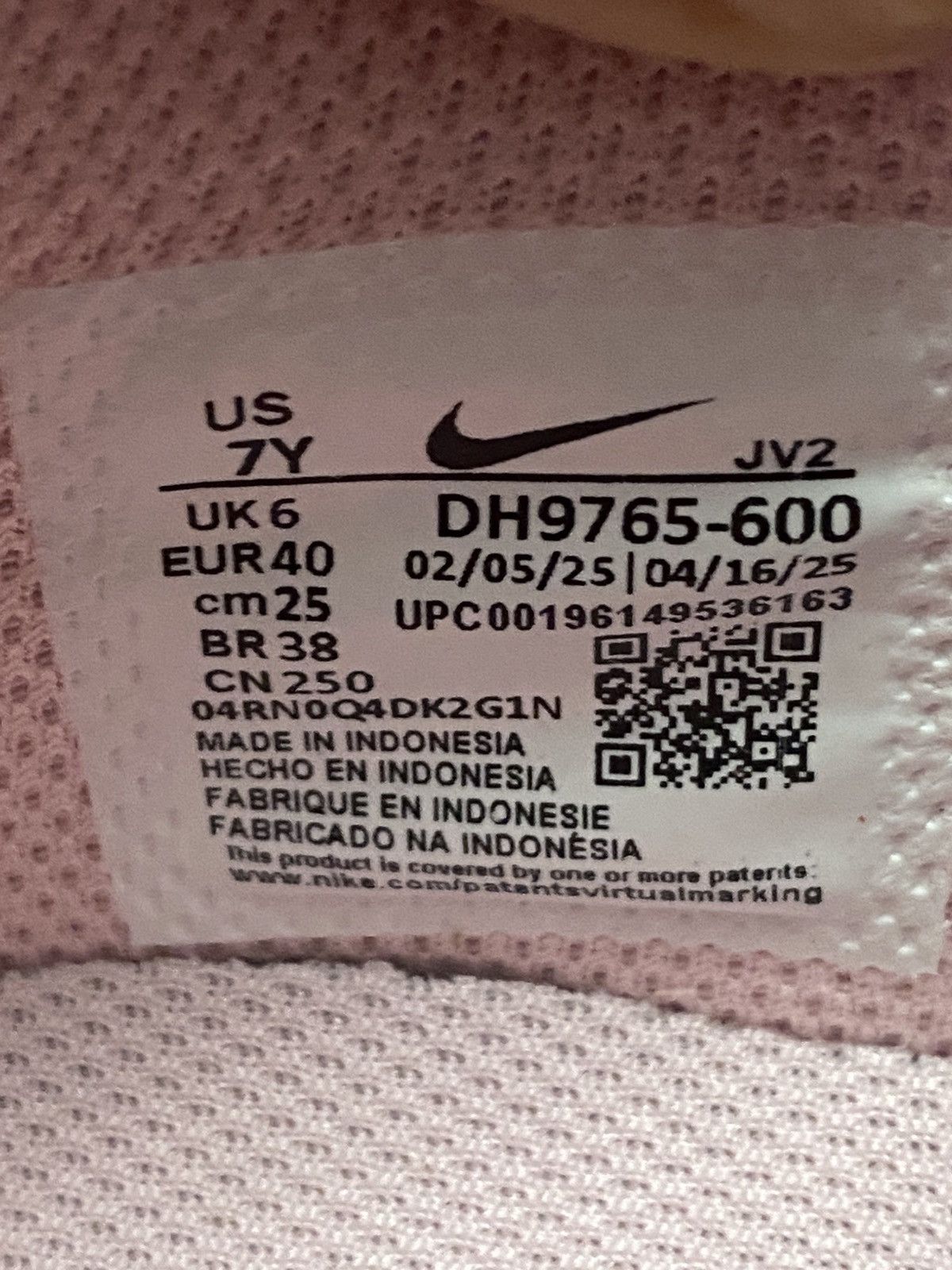 Nike Size 8.5W/7Y - Nike Dunk Low Medium Soft Pink Pink Foam Size US 8.5 / IT 38.5 - 7 Thumbnail