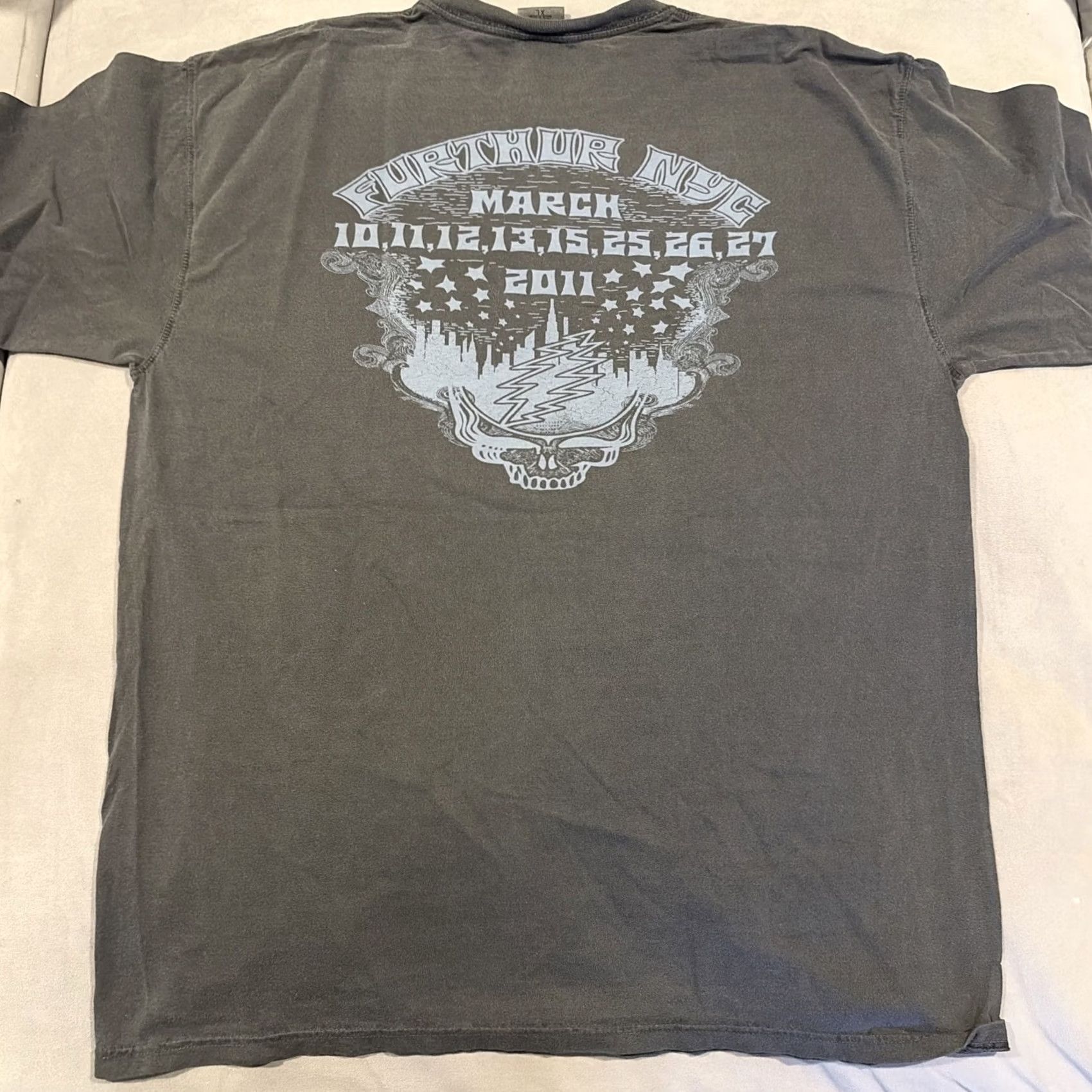 Comfort Colors FURTHUR Grateful Dead Bob Weir 2011 New York City T Shirt RARE NWOT XL Size US XL / EU 56 / 4 - 4 Thumbnail
