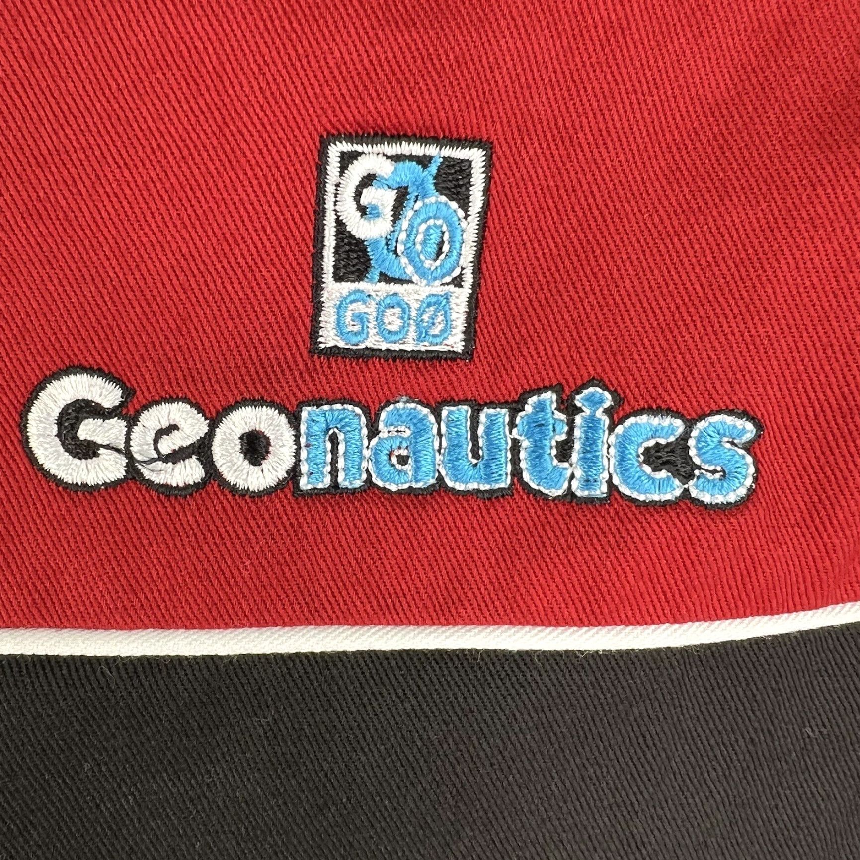 Vintage Geonautics Racing Shirt Button-Down Mens XL Red Black SZ Size US XL / EU 56 / 4 - 3 Thumbnail