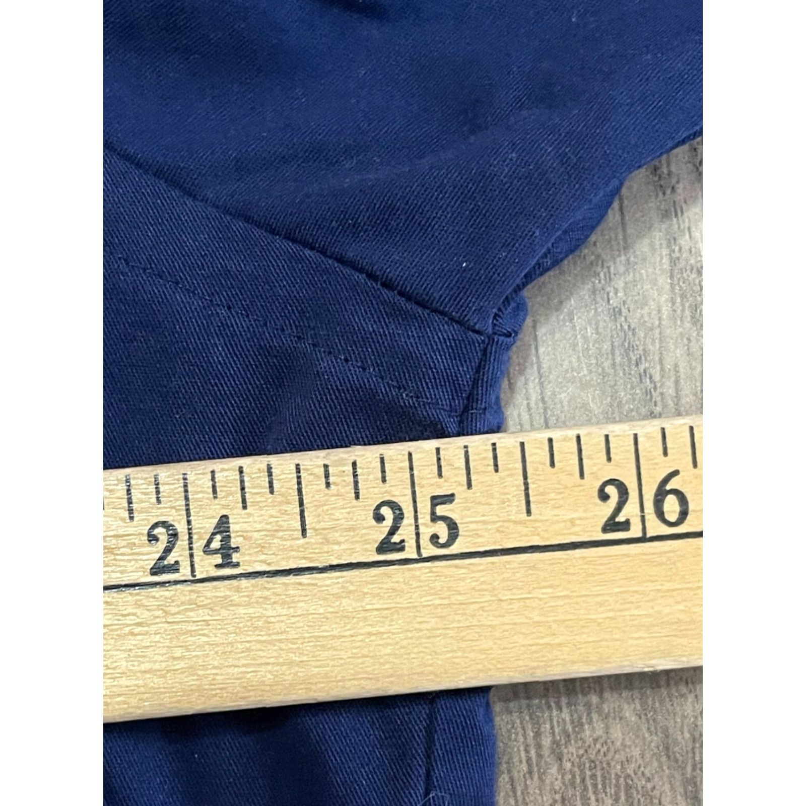Van Heusen Van Heusen Shirt Men 17.5 32/33 Navy Blue Reg Fit Stretch Button Up Casual Size US XXL / EU 58 / 5 - 6 Thumbnail